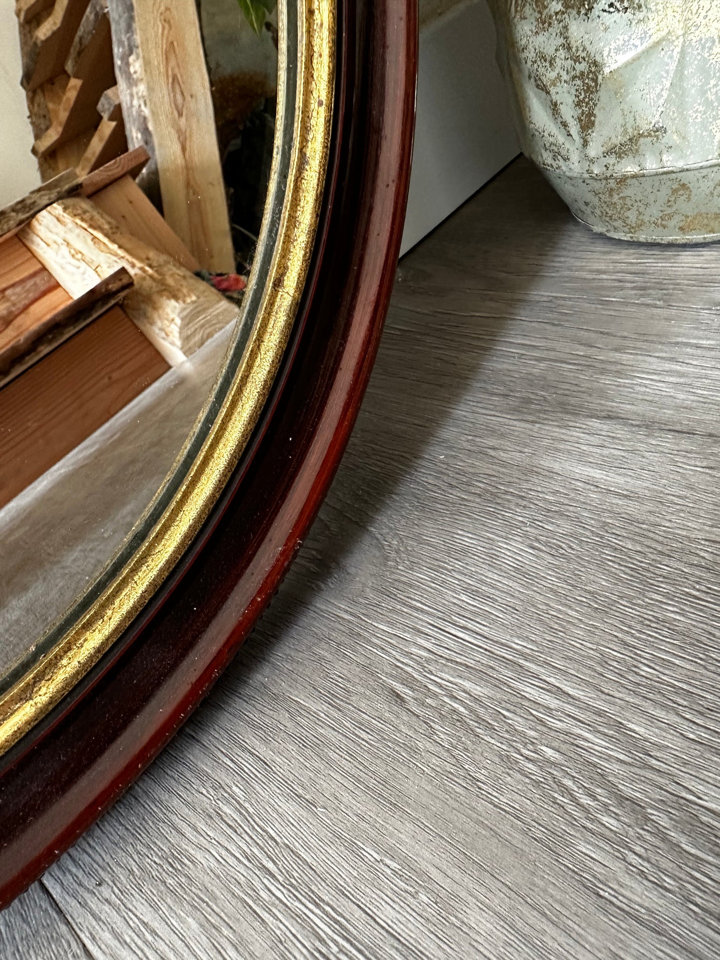 Vintage ovale spiegel