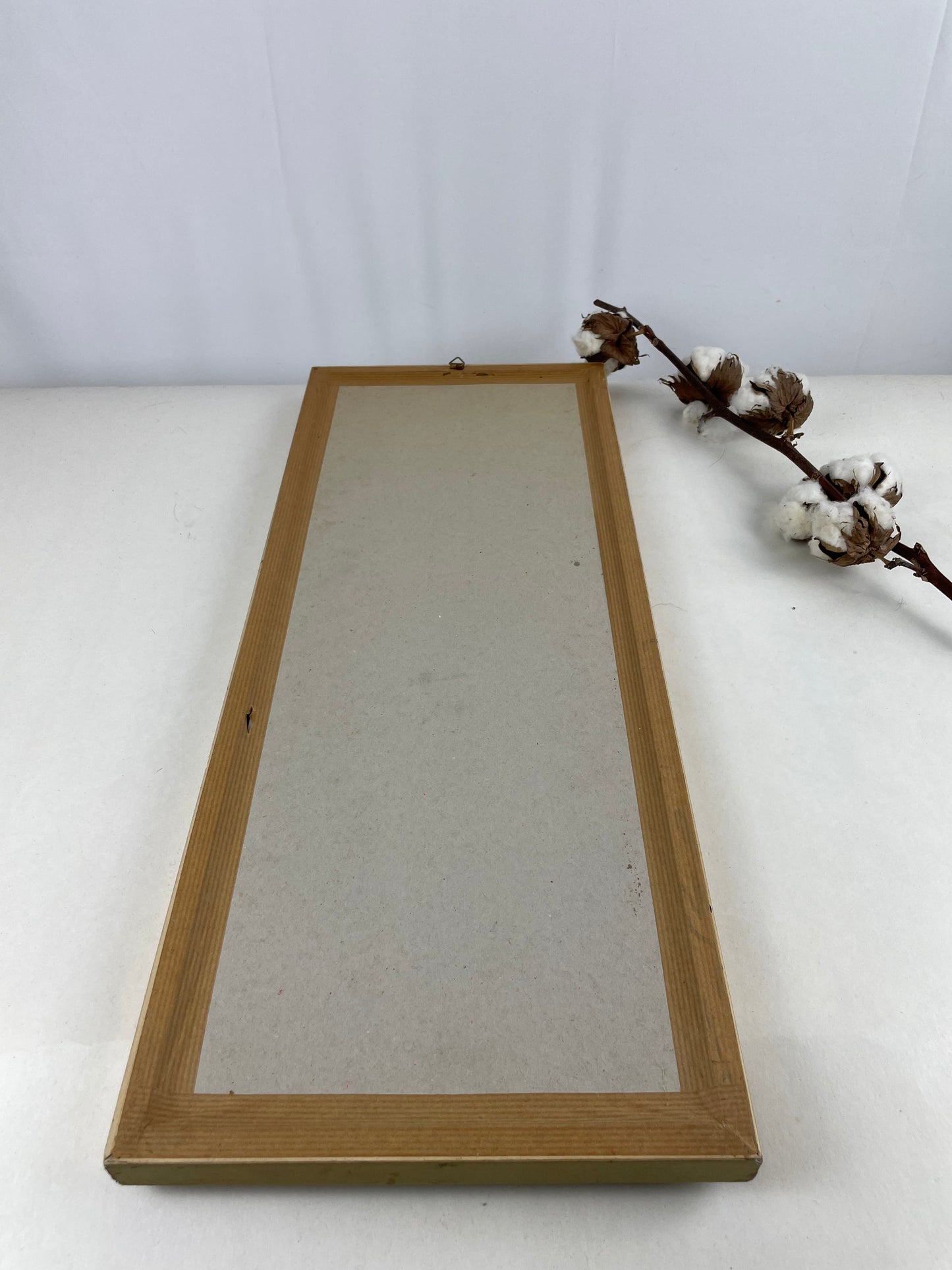 Vintage lijst met droogbloemenboeket