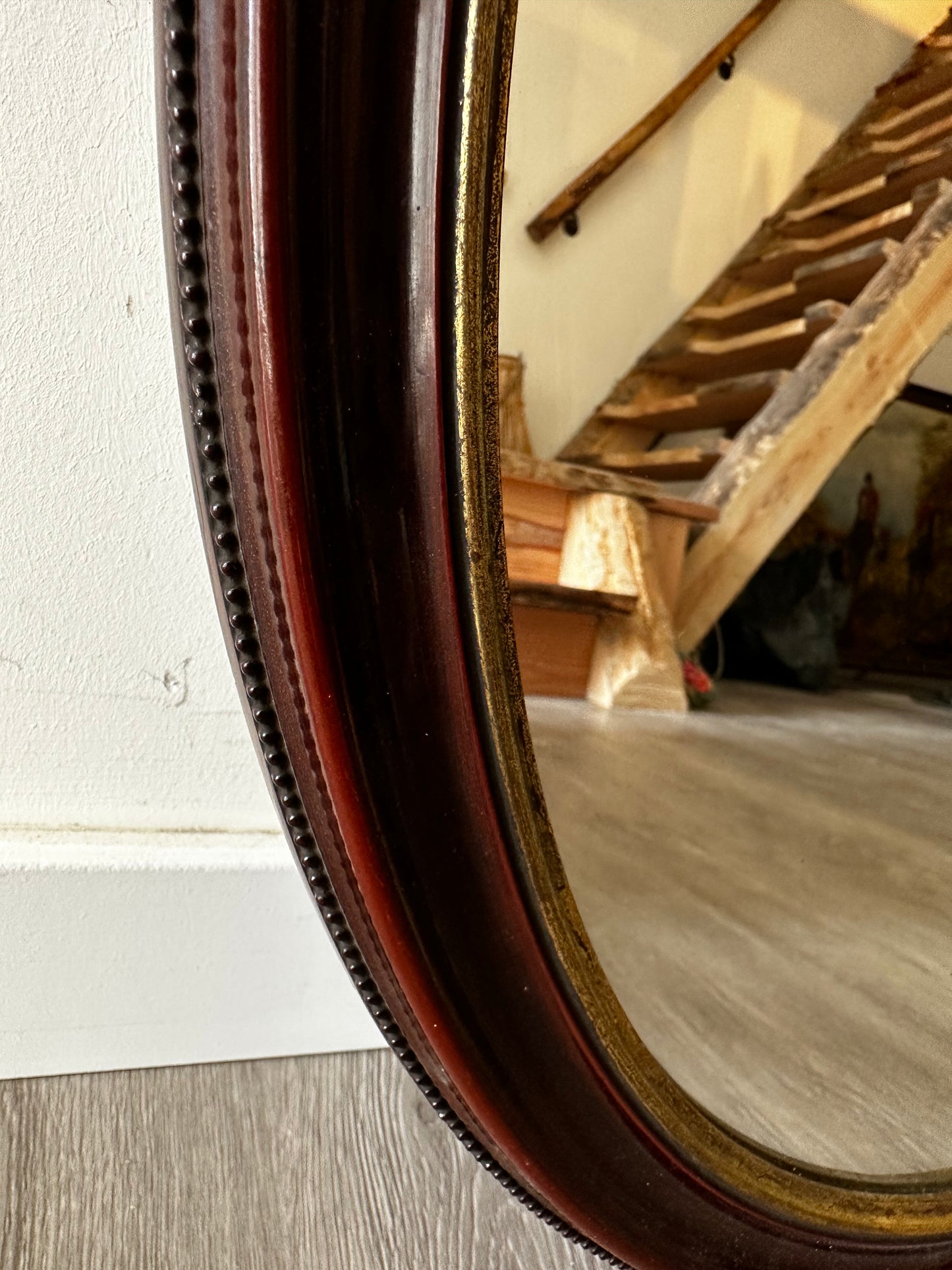 Vintage ovale spiegel