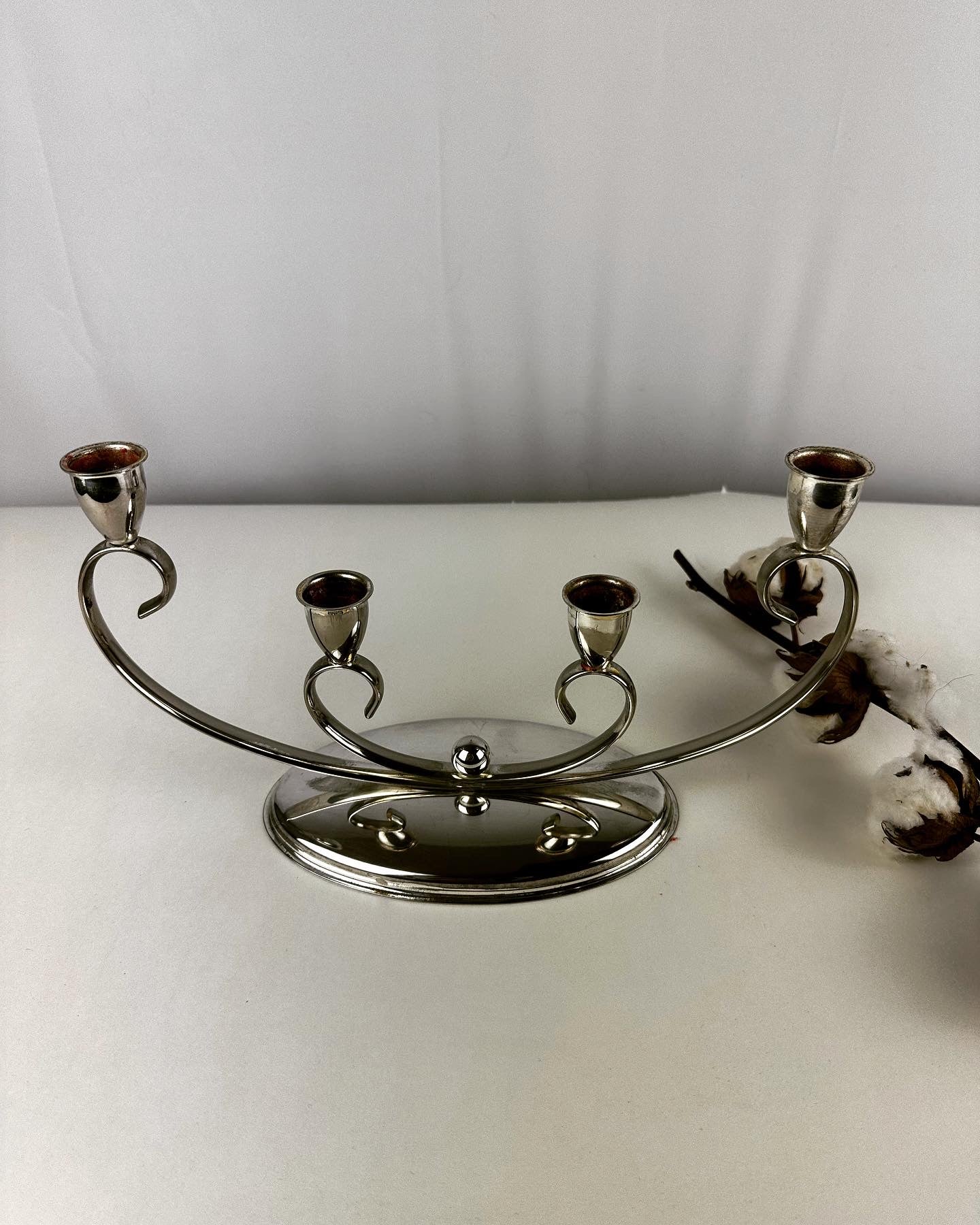 Vintage Silverplated kandelaar