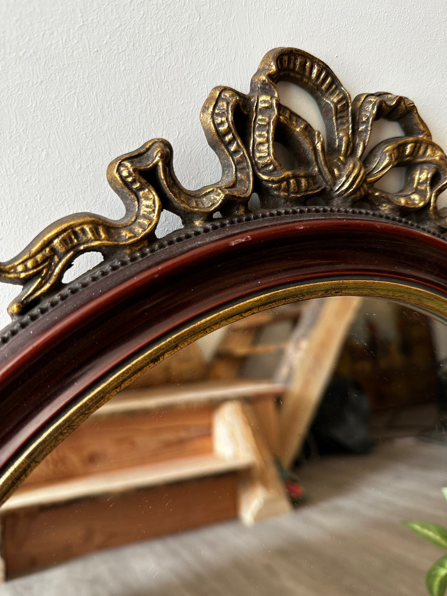 Vintage ovale spiegel