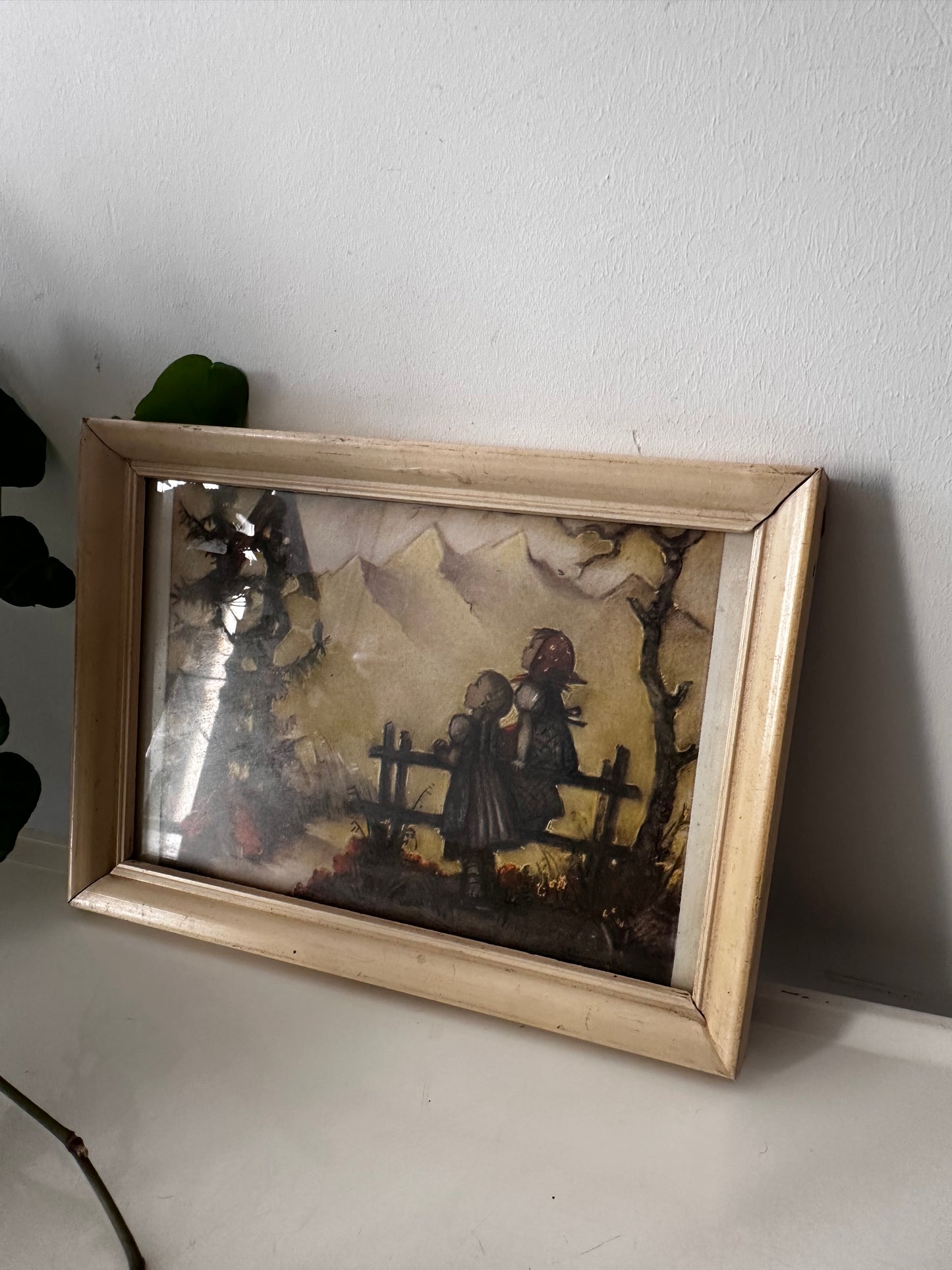 Prentje met vintage lijstje