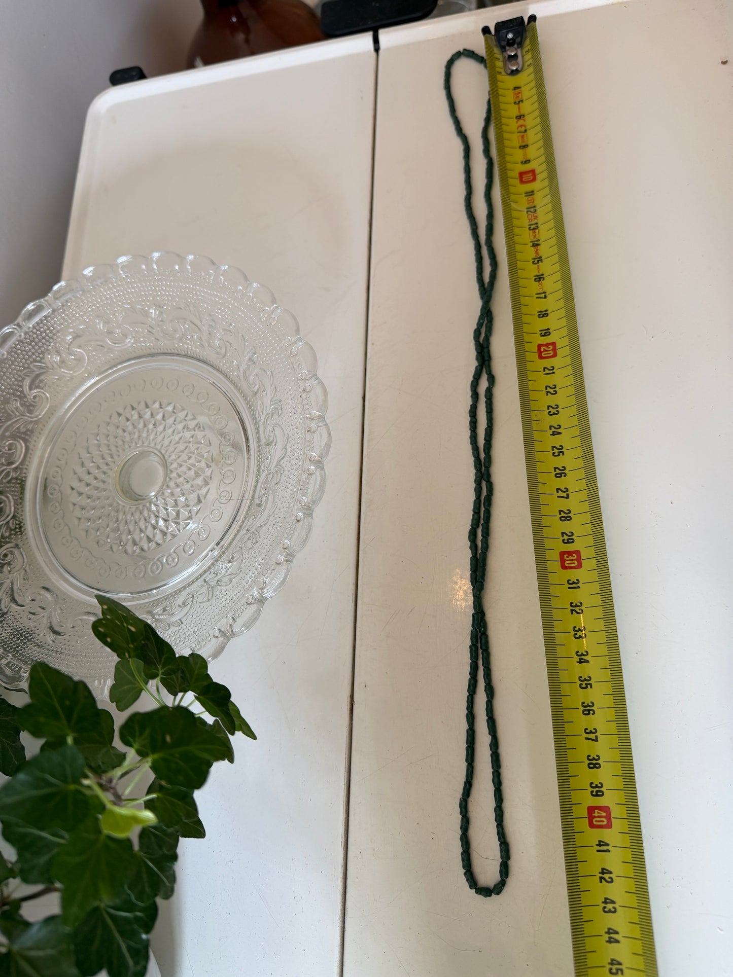 Groene kralen ketting