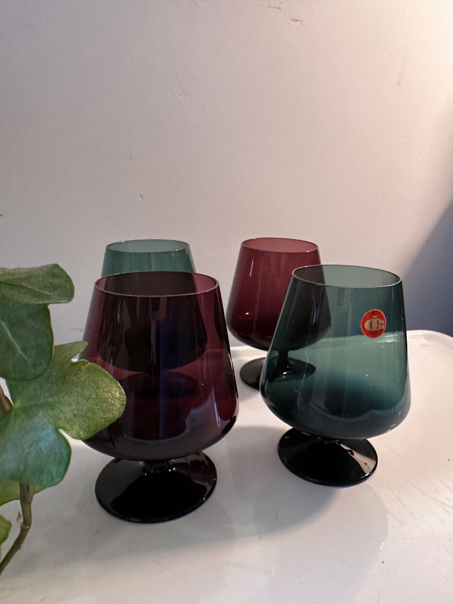 Vintage Jaren 70 likeurglaasjes