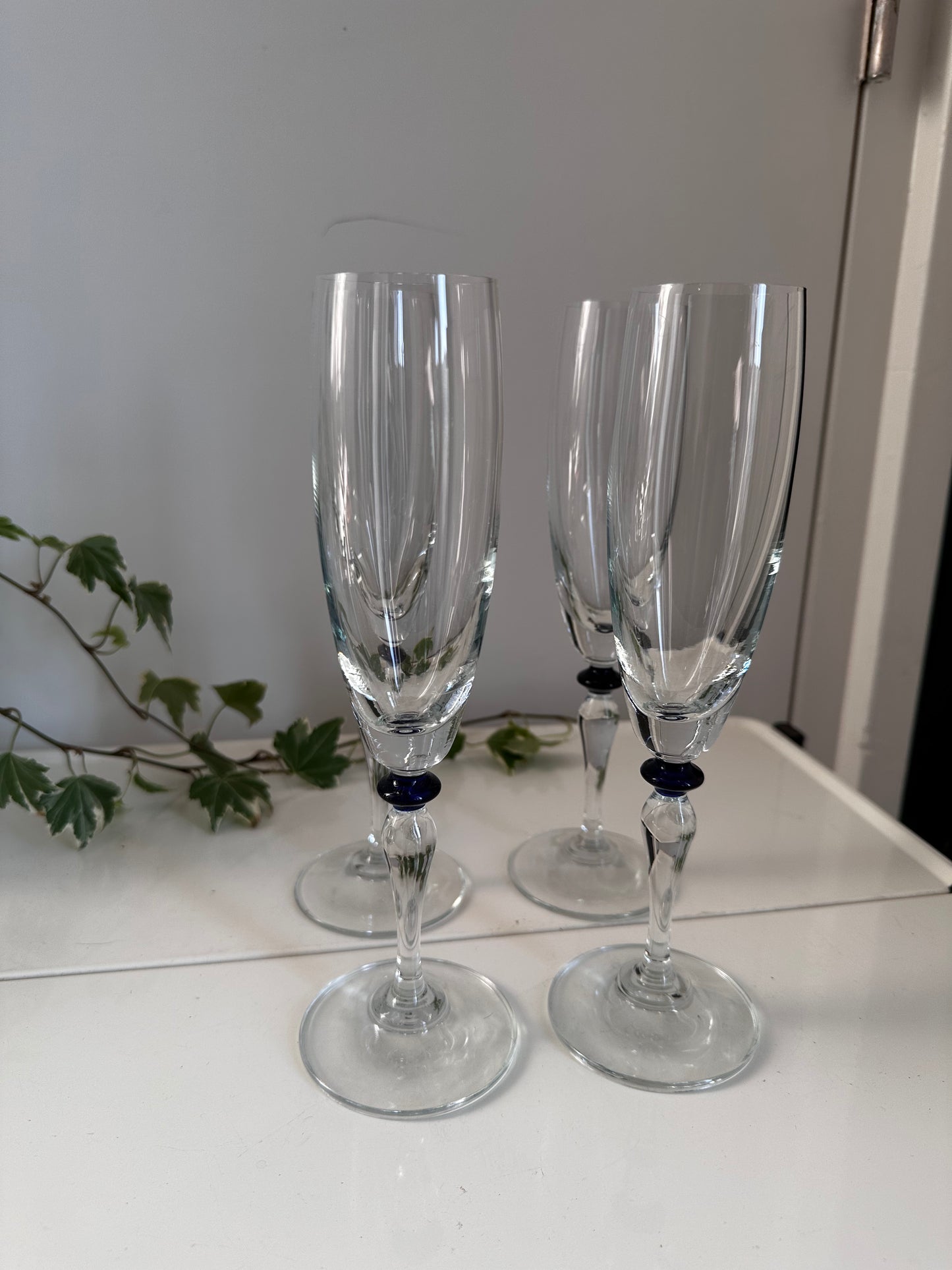 Set van 4 champagne glazen