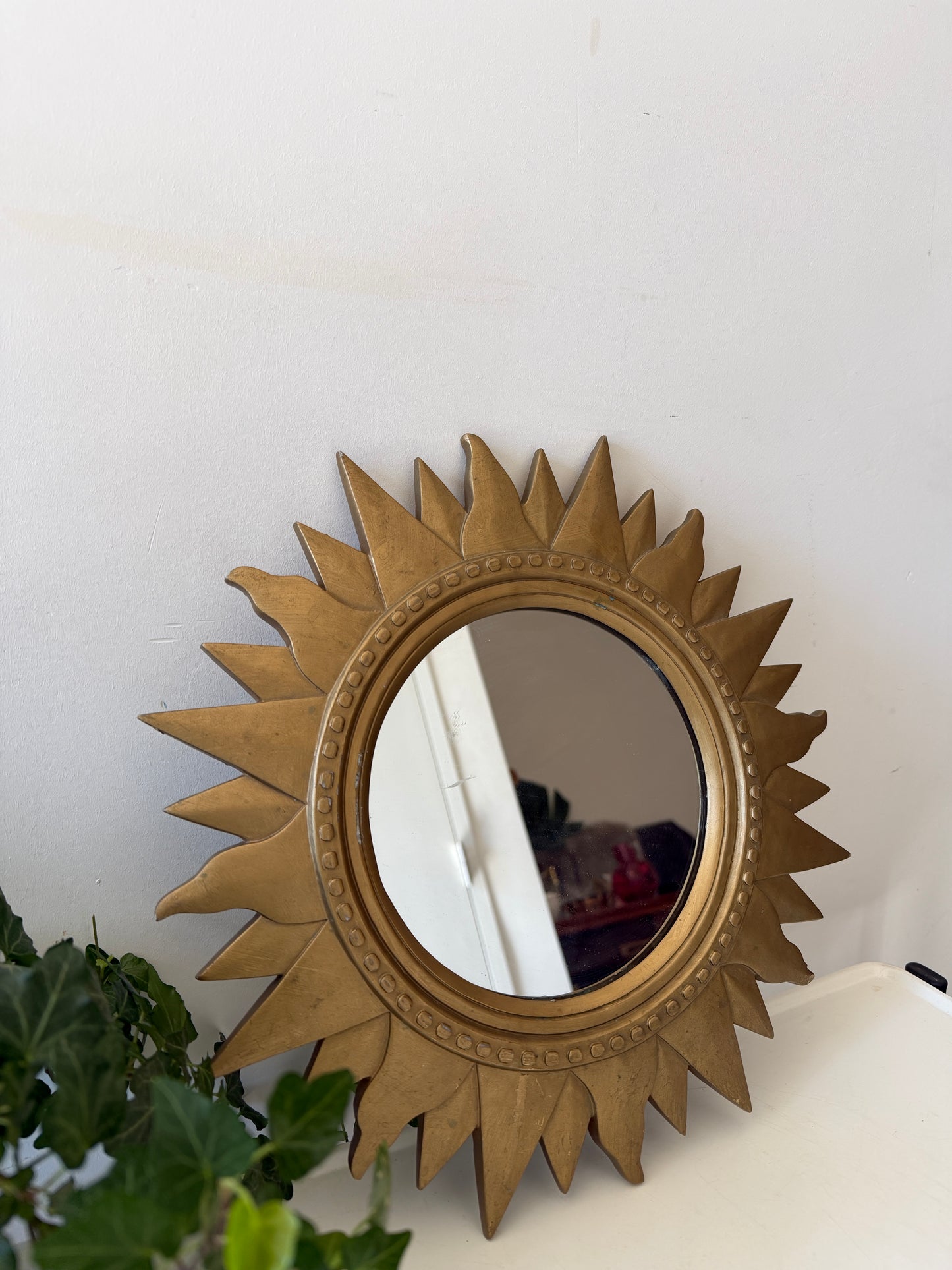 Zonnespiegel goudkleurig