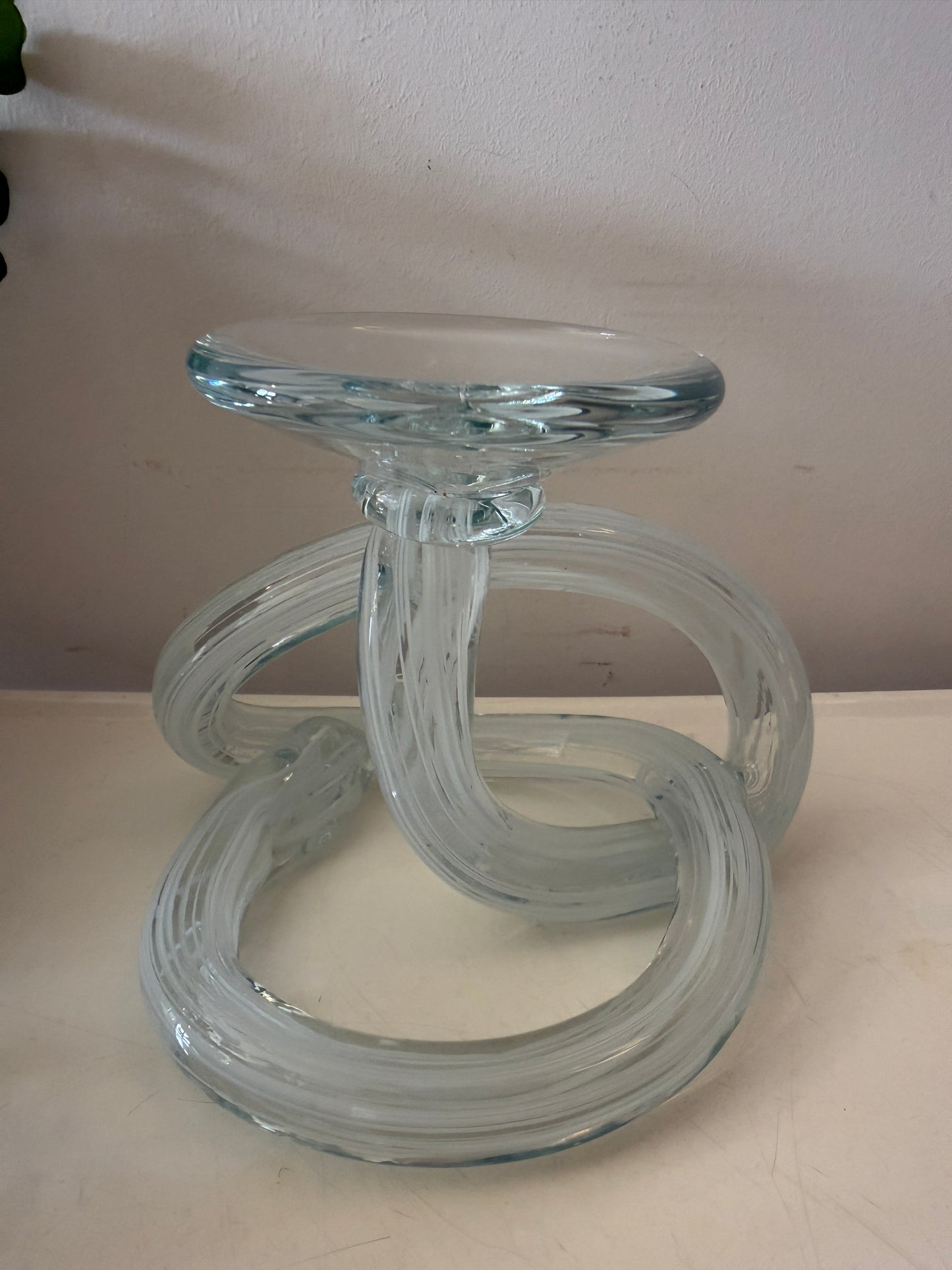 Infinity knot waxinelicht kandelaar Murano