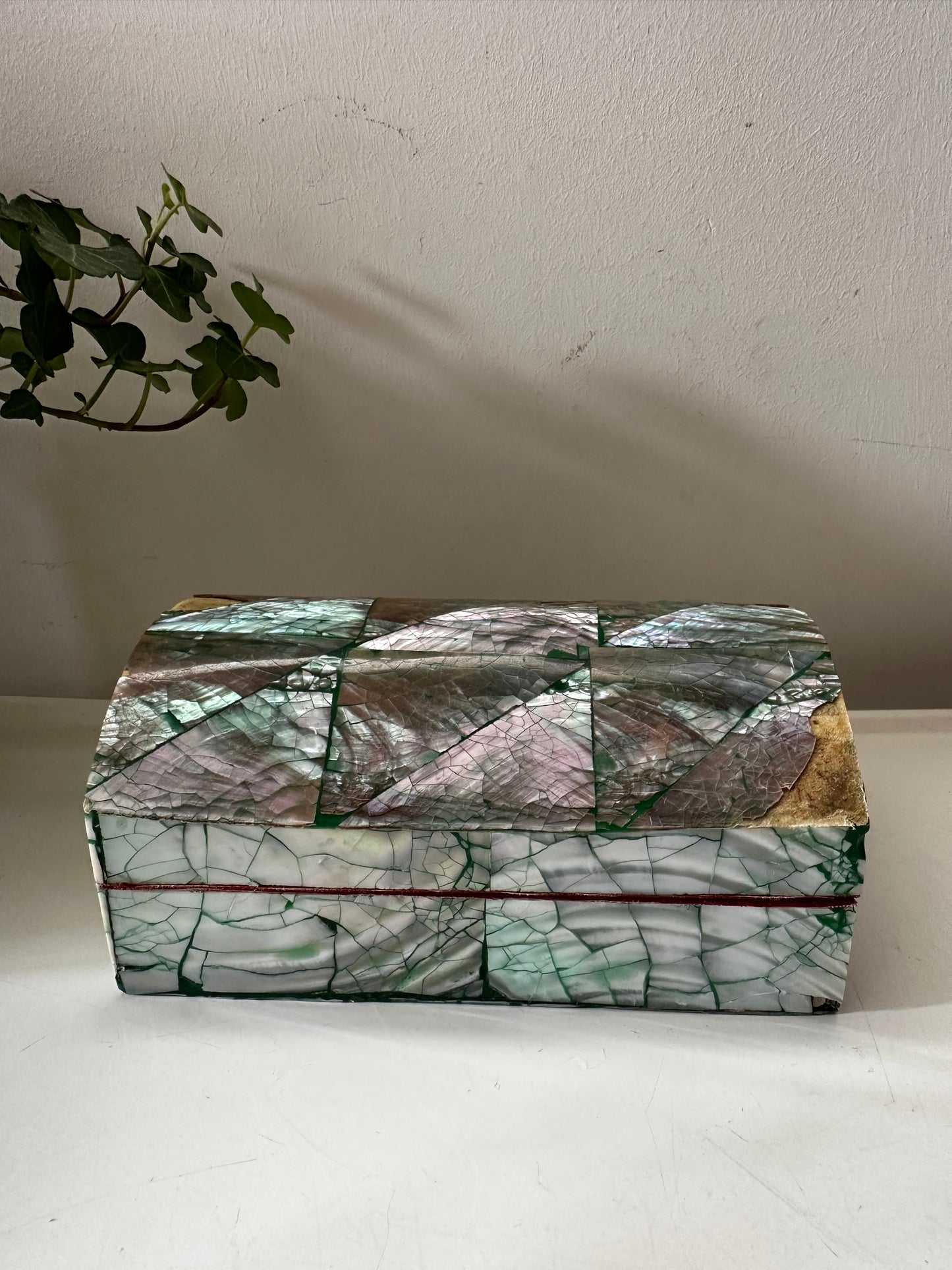 Parelmoerlook bewaardoosje