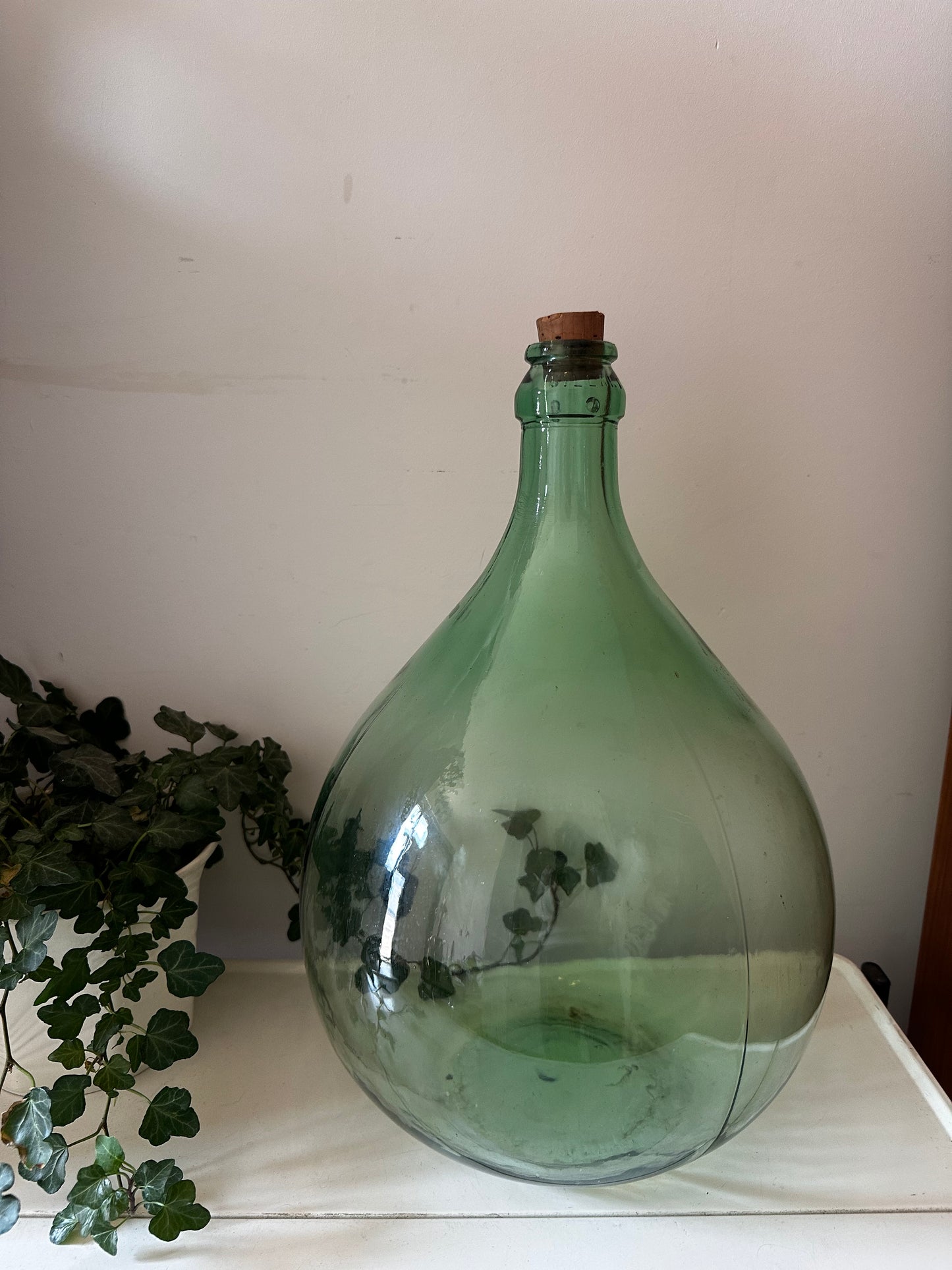 Groene vintage flesvaas
