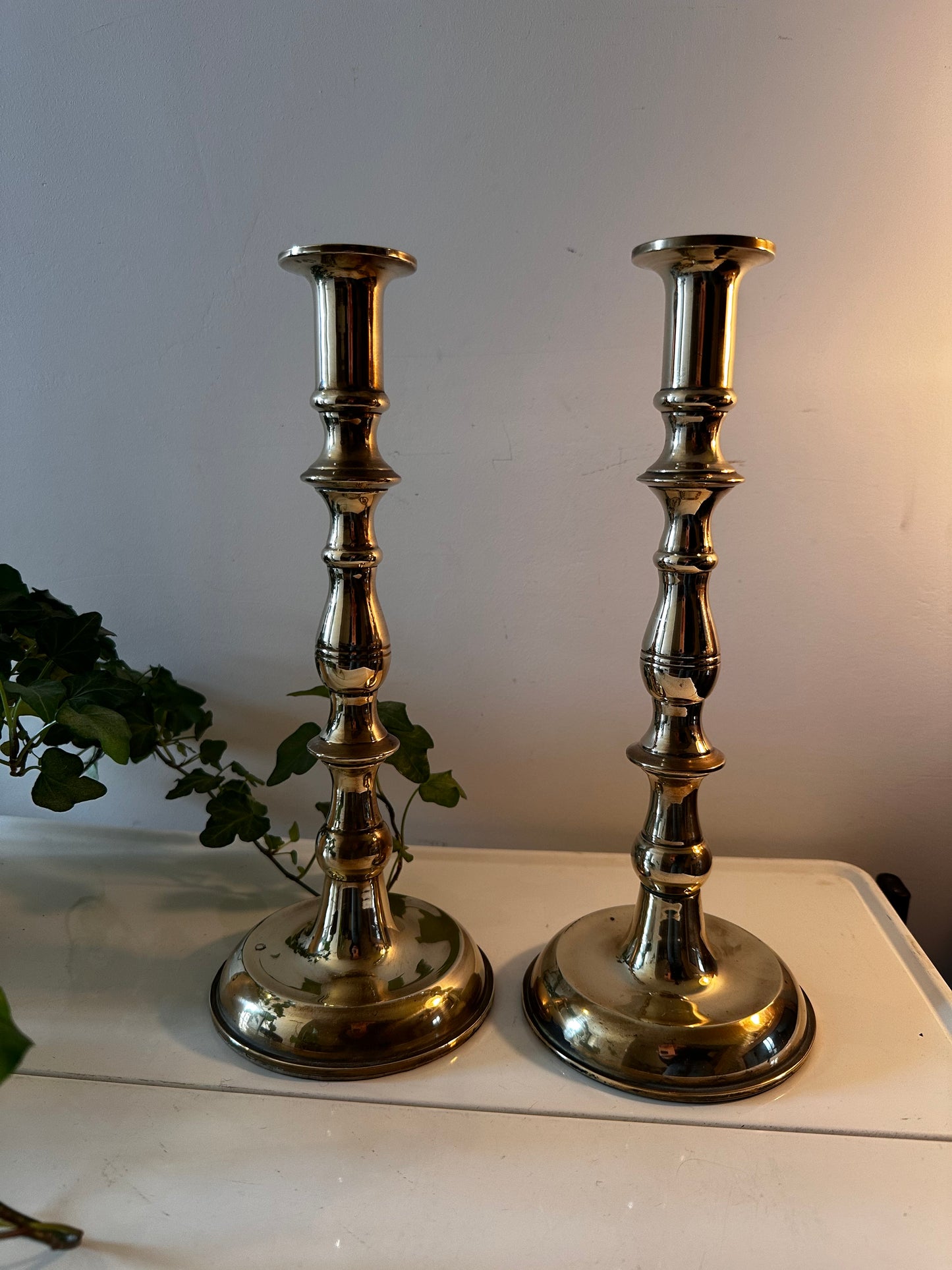 Messing vintage kandelaars