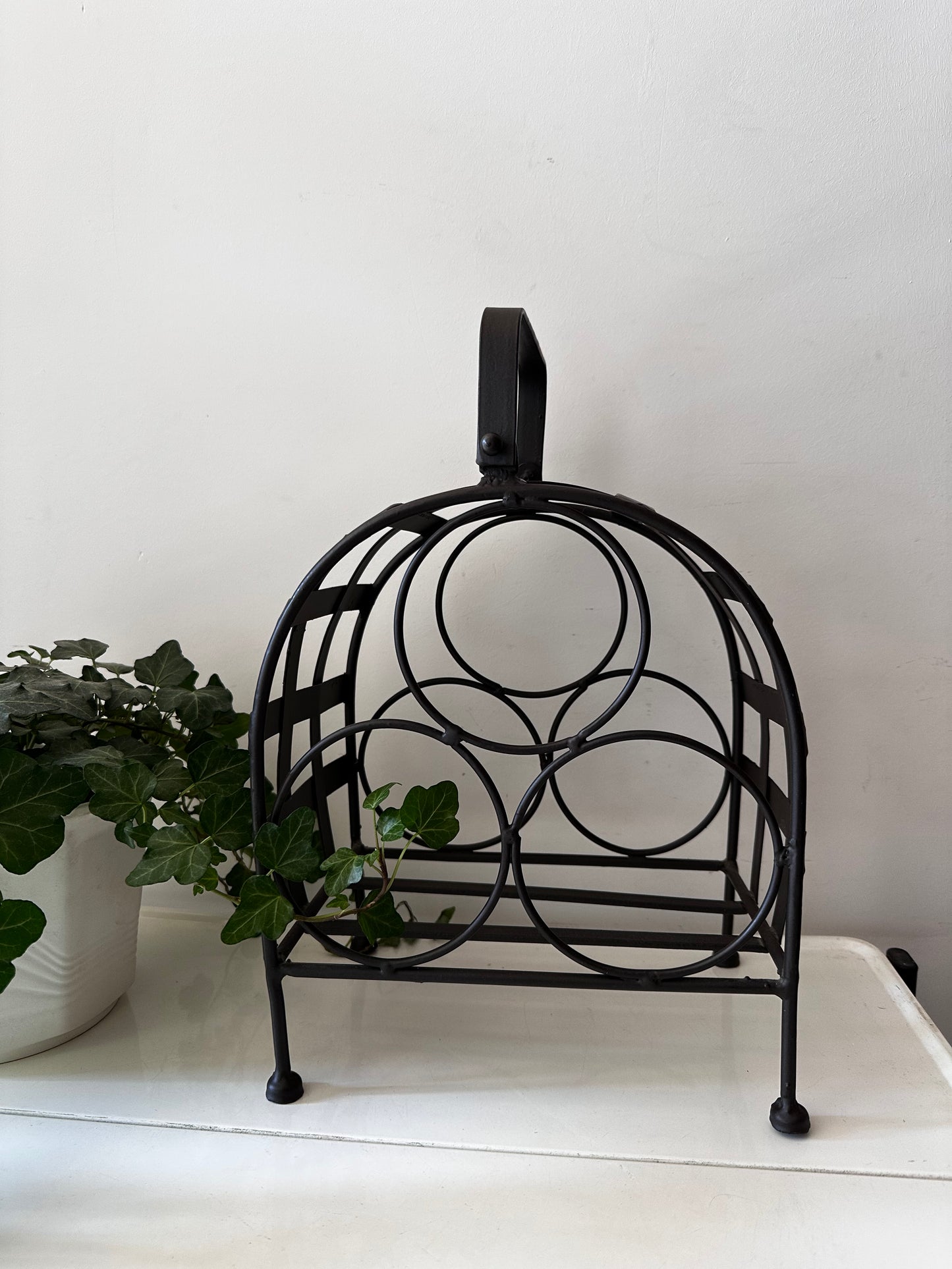 Smeedijzeren wijnrekje