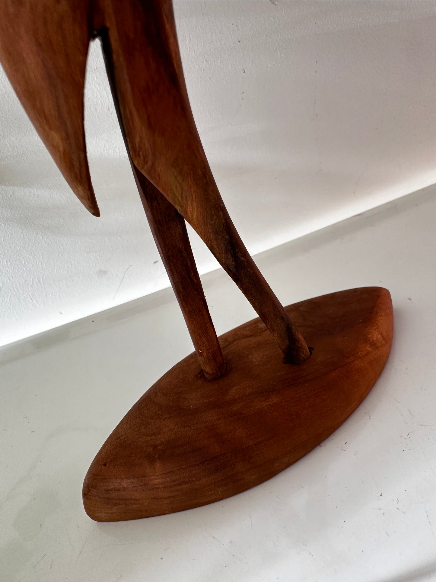 Mid Century teak houten kraanvogel