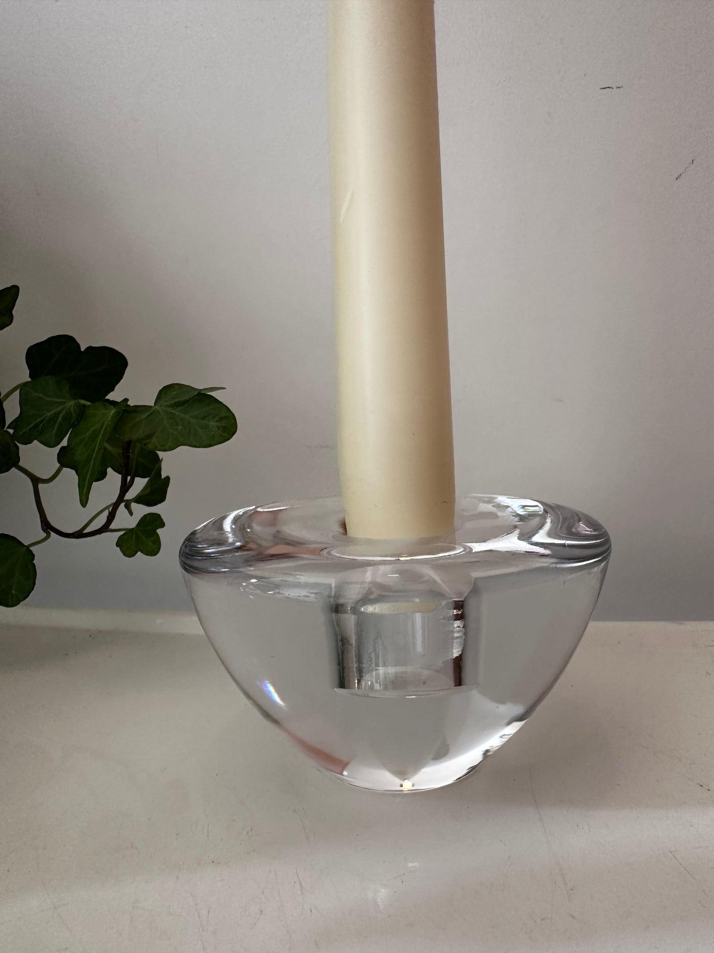 Kristallen minimalistische kandelaar