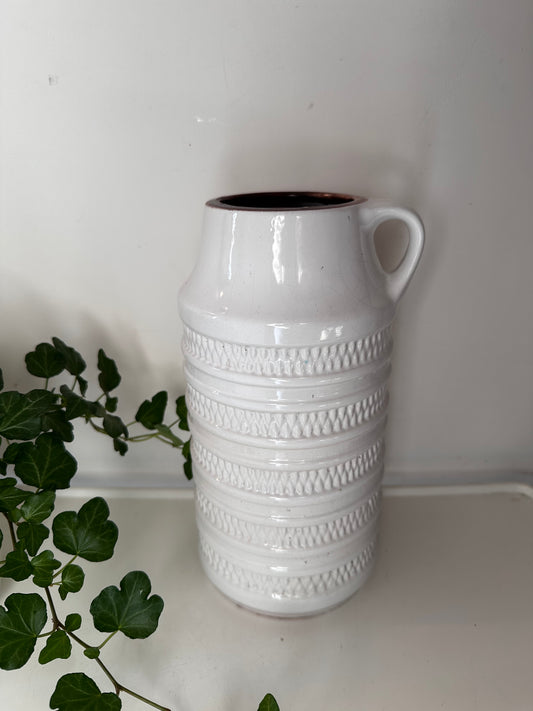 West Germany Jaren 70 witte vaas