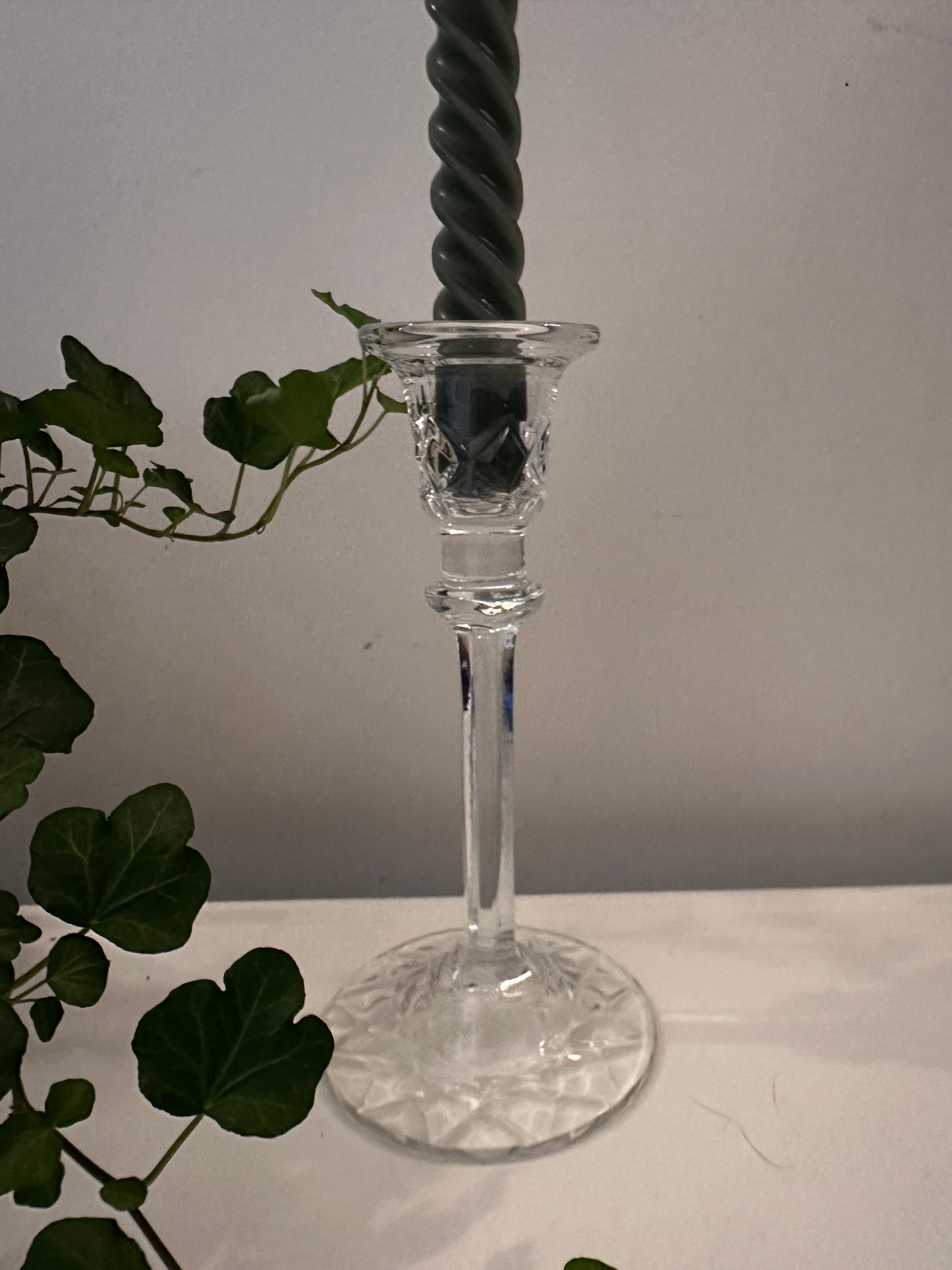 Vintage kristallen kandelaar