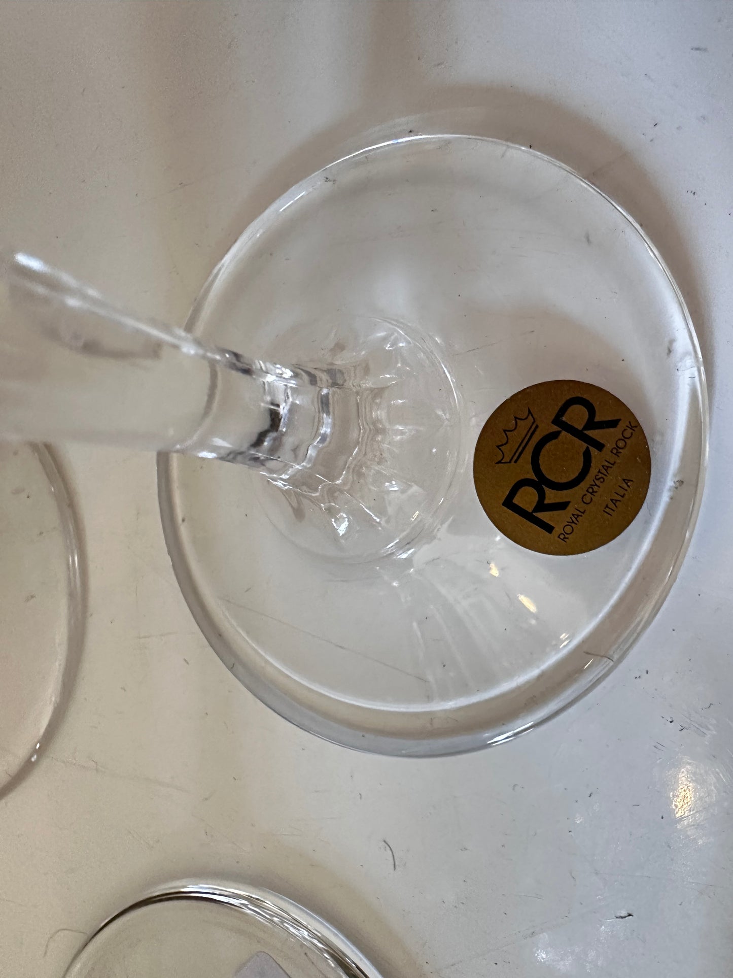 Set van 3 kristallen kandelaars