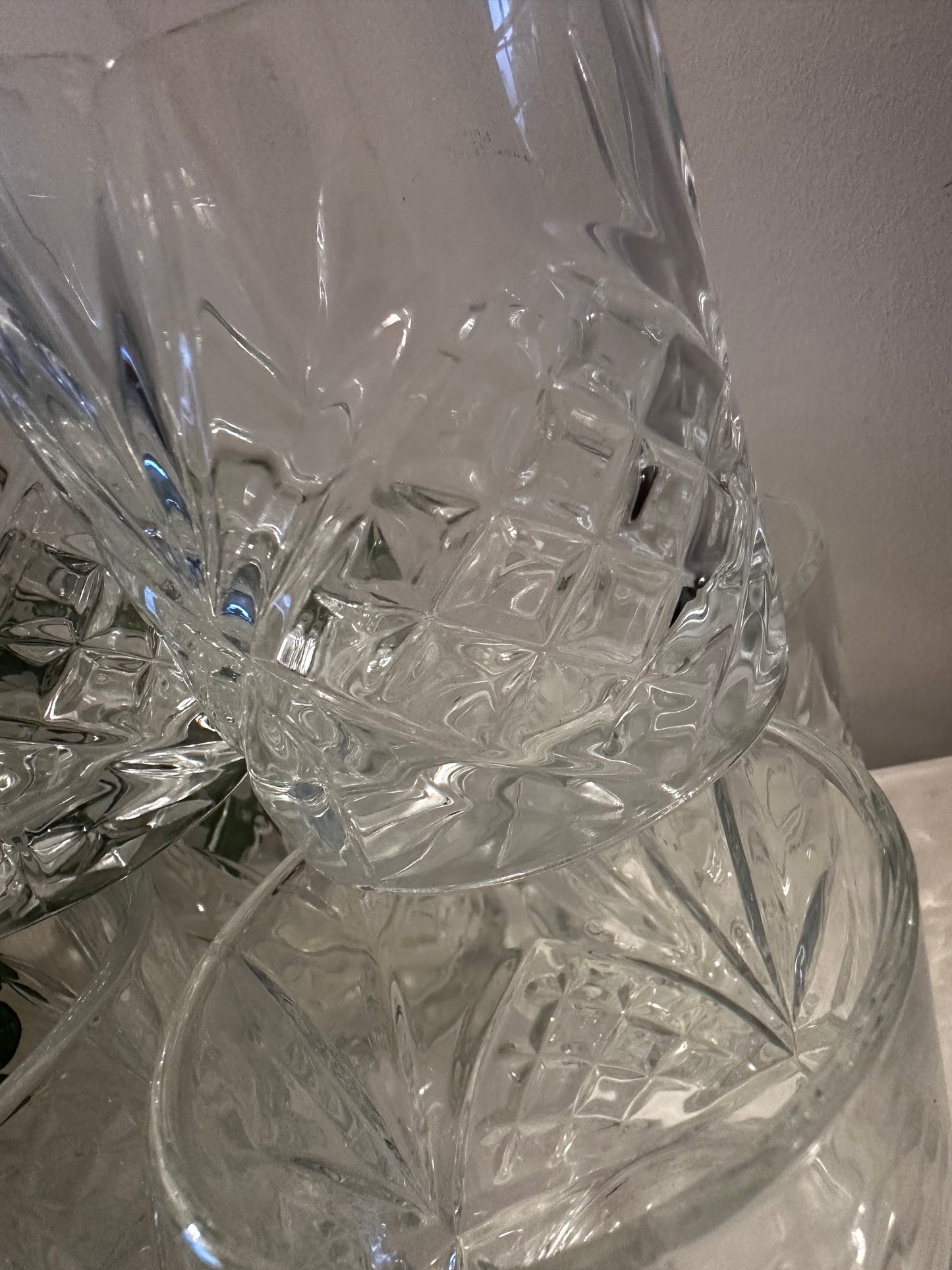 Set van 6 vintage whiskey glazen