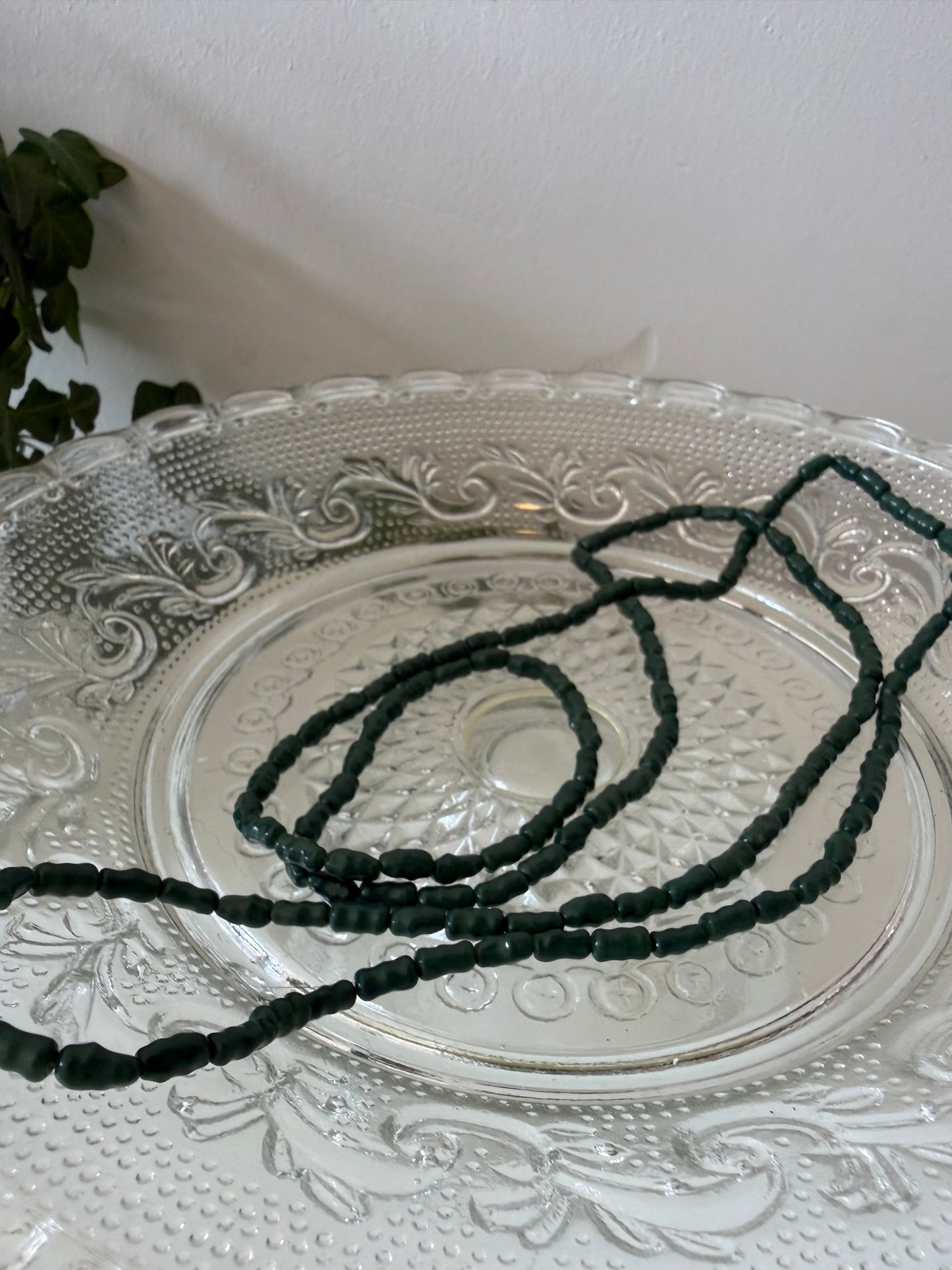 Groene kralen ketting