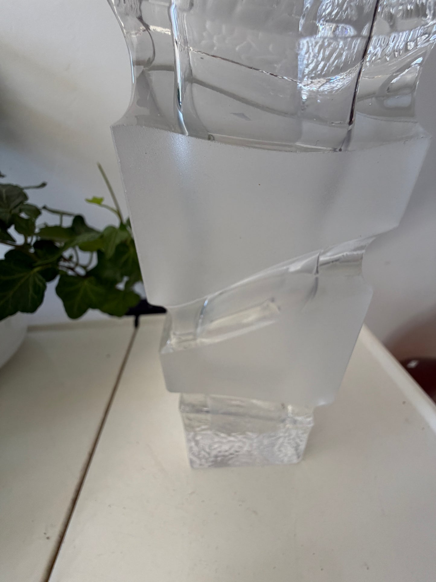Glazen pop art stijl vaas kristal
