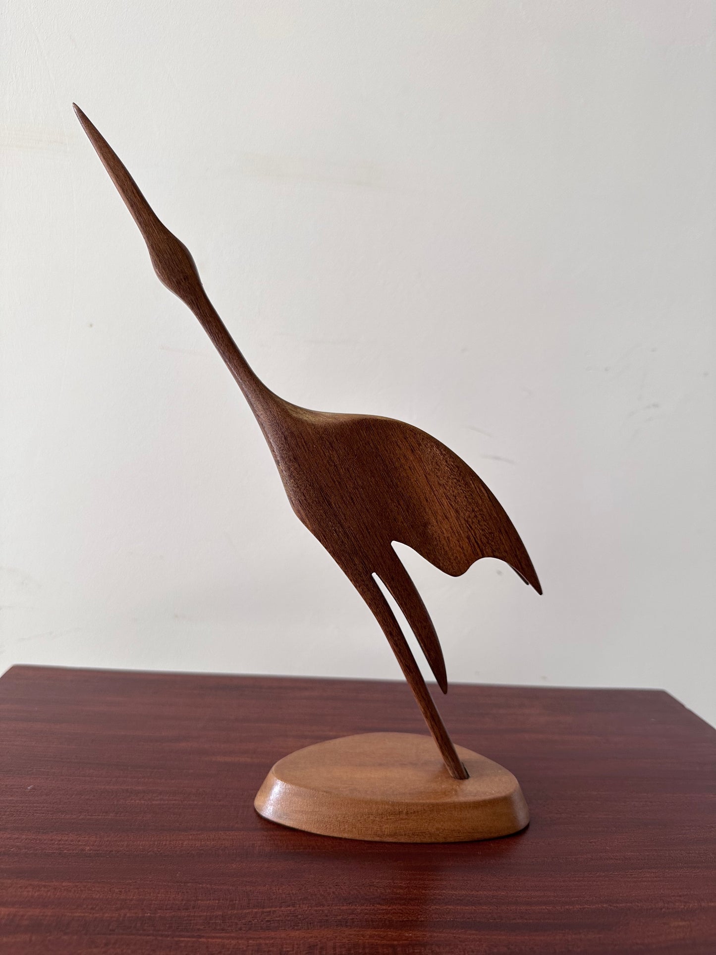 Mid Century houten vogel