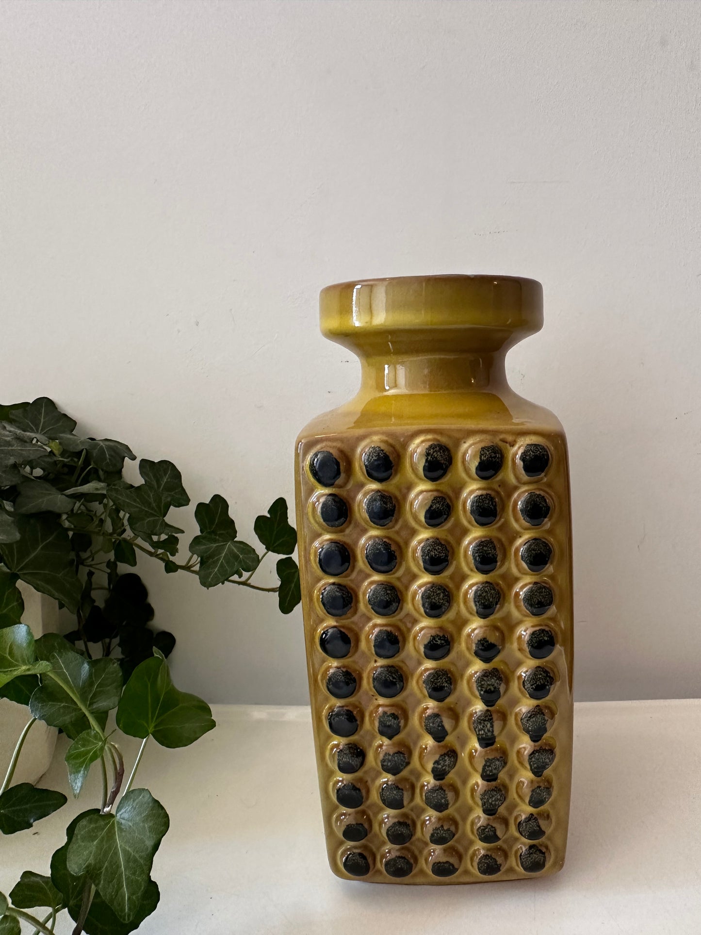 West Germany vaas olijfgroen