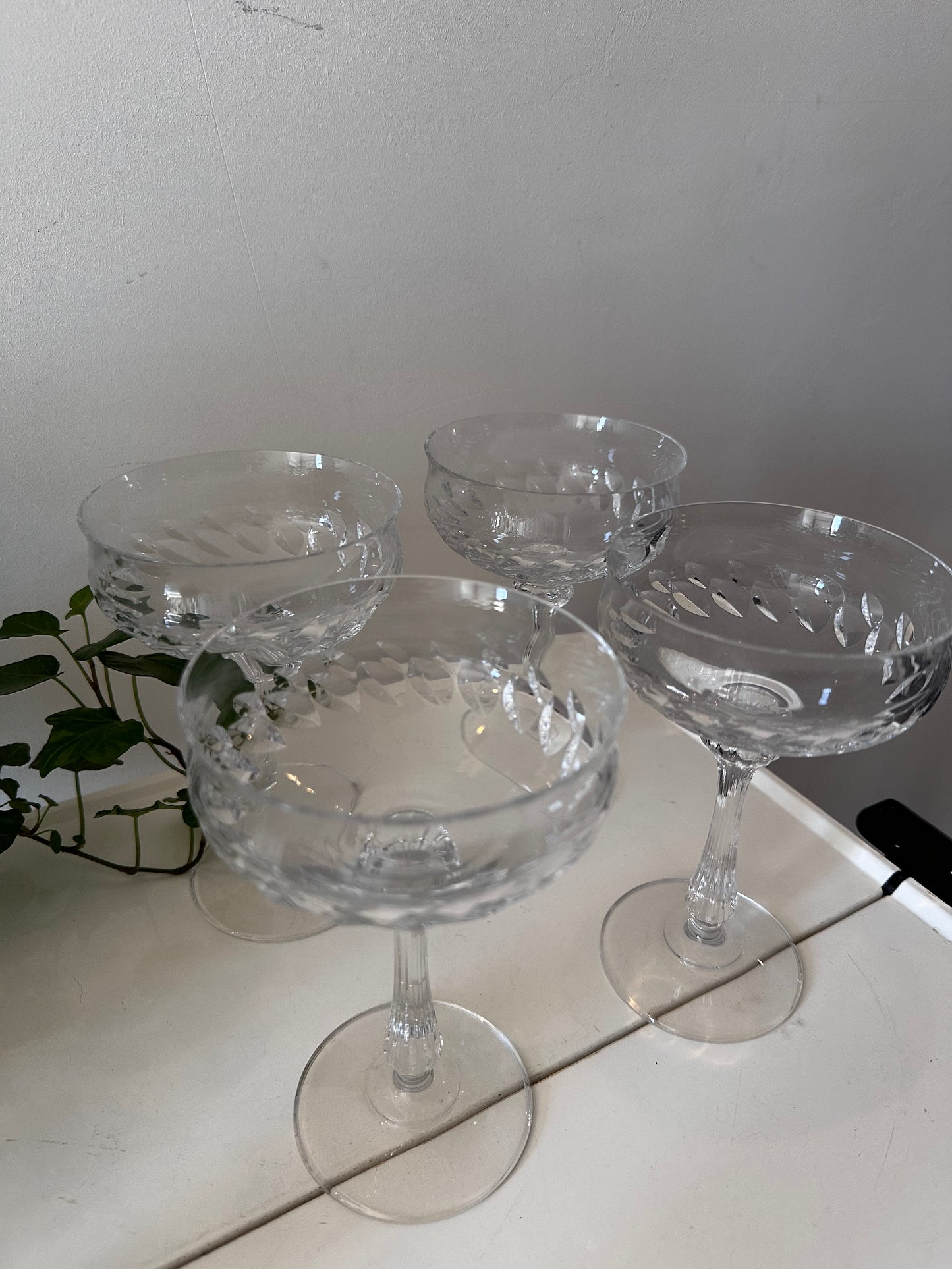 Coupe champagne glazen kristal