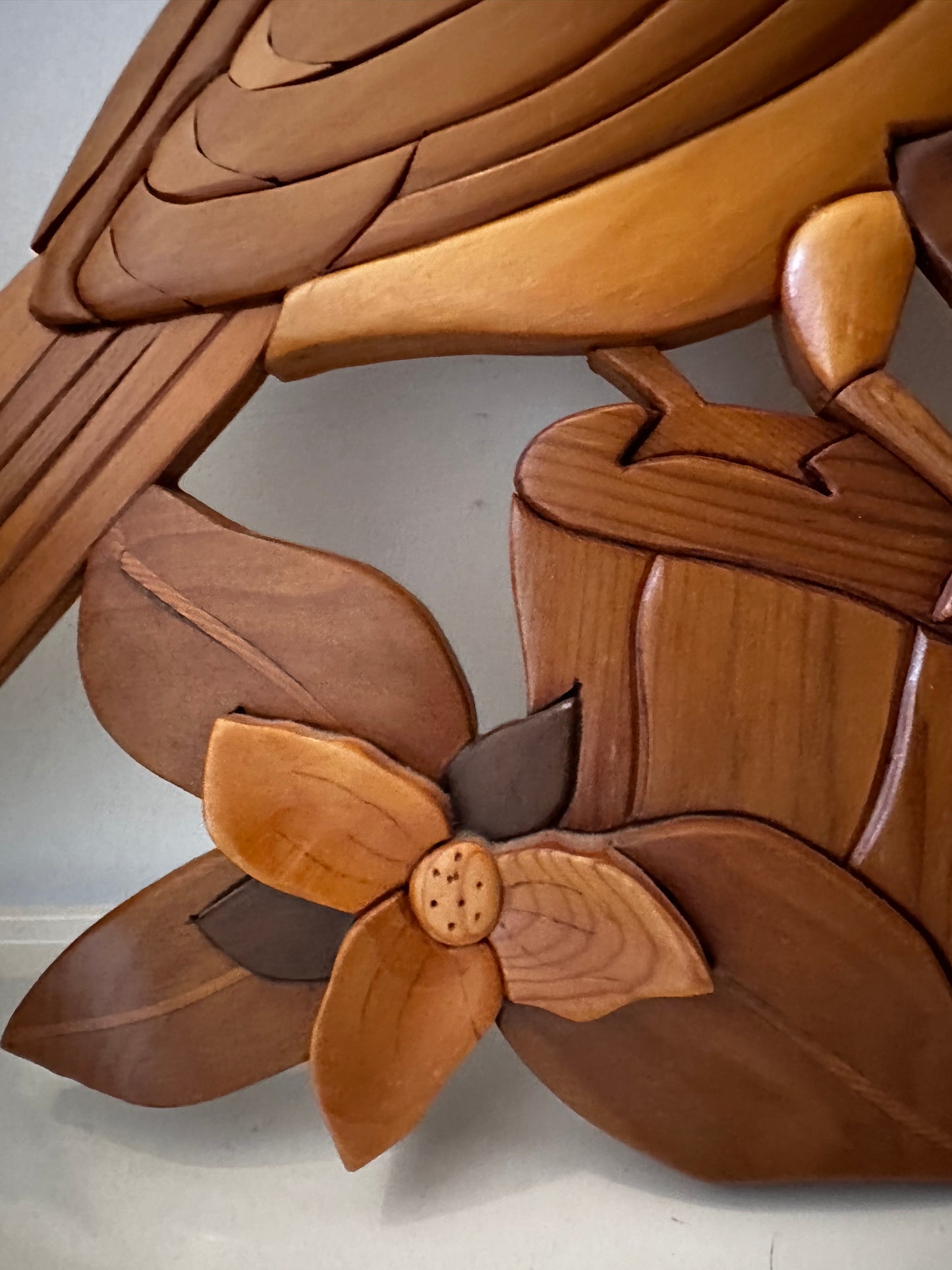 Houten vintage wandbord