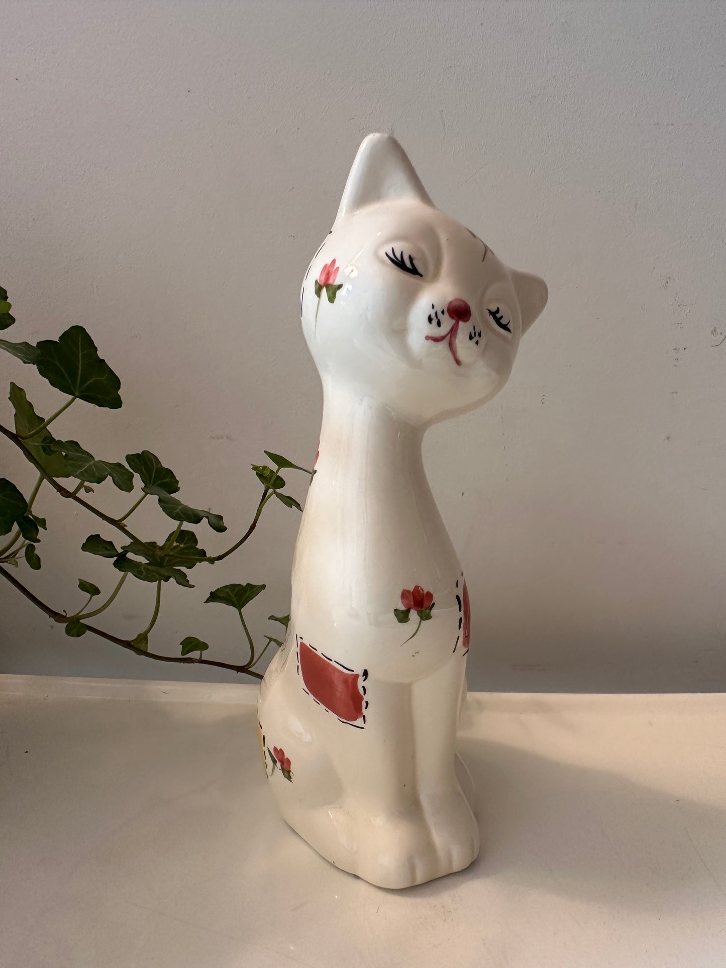 Keramieken poes handbeschilderd