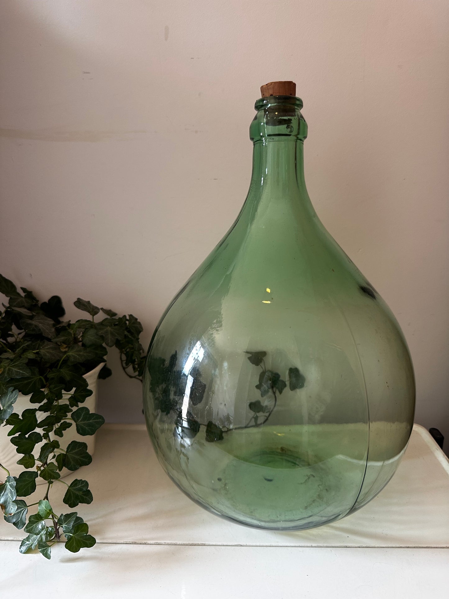 Groene vintage flesvaas