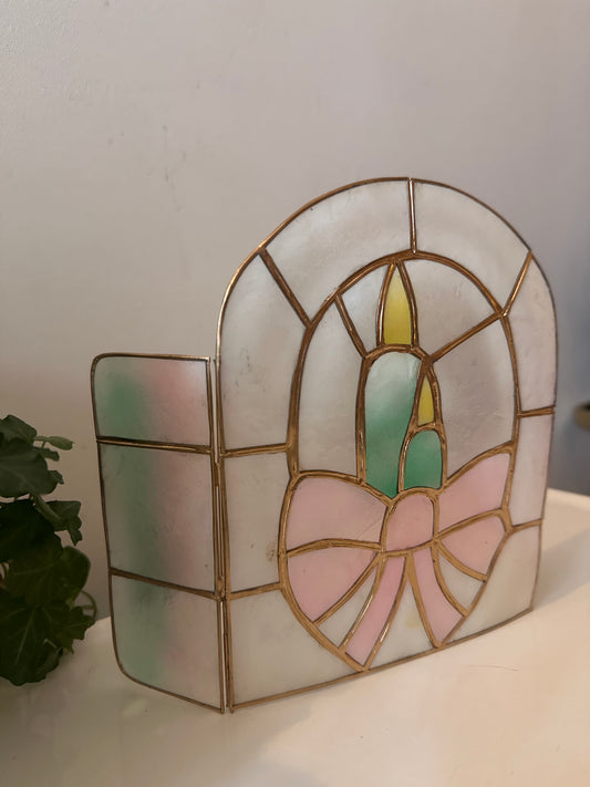 Windlicht glas in lood