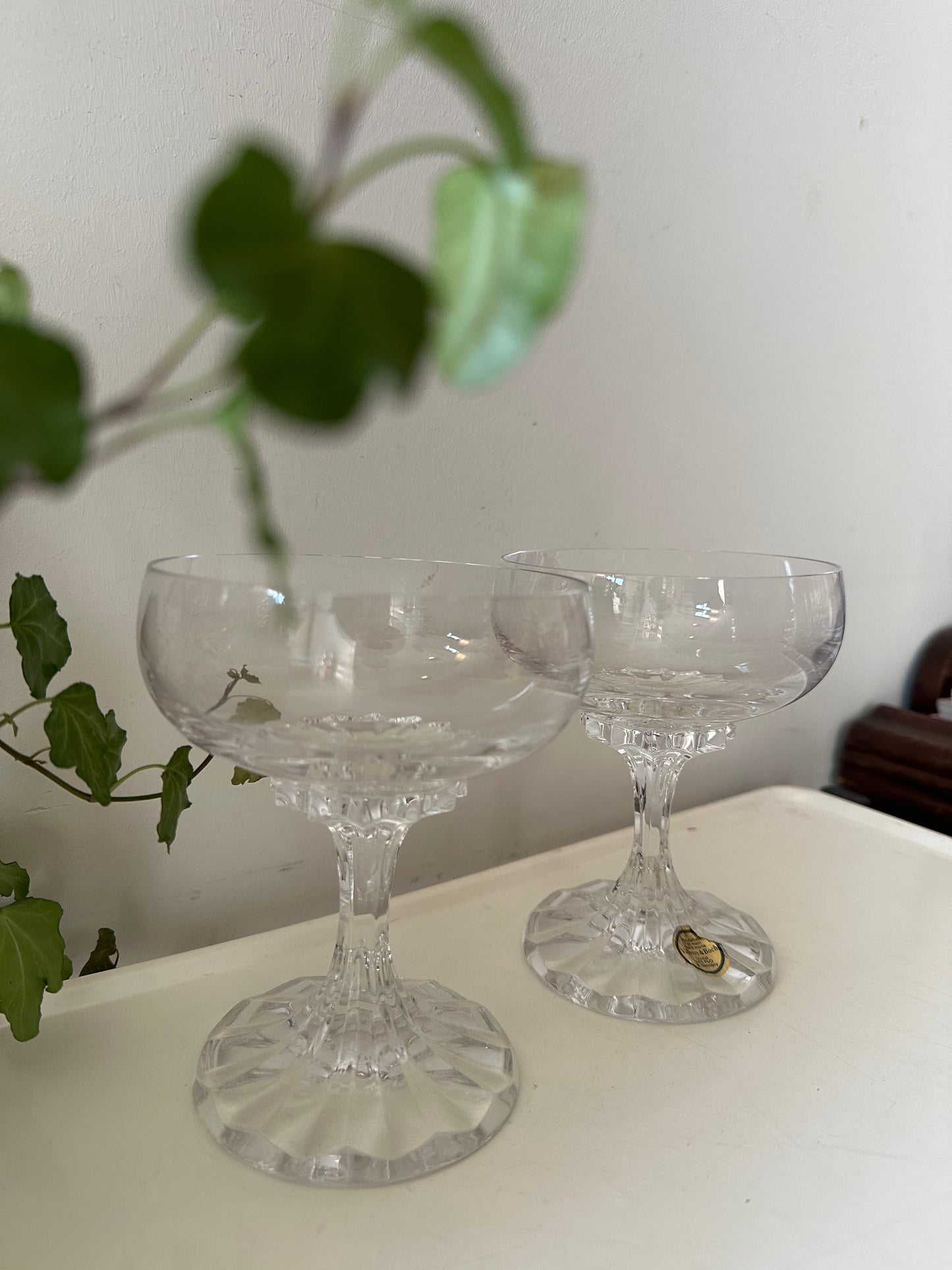Set van 2 coupe champagne glazen Villeroy en Boch