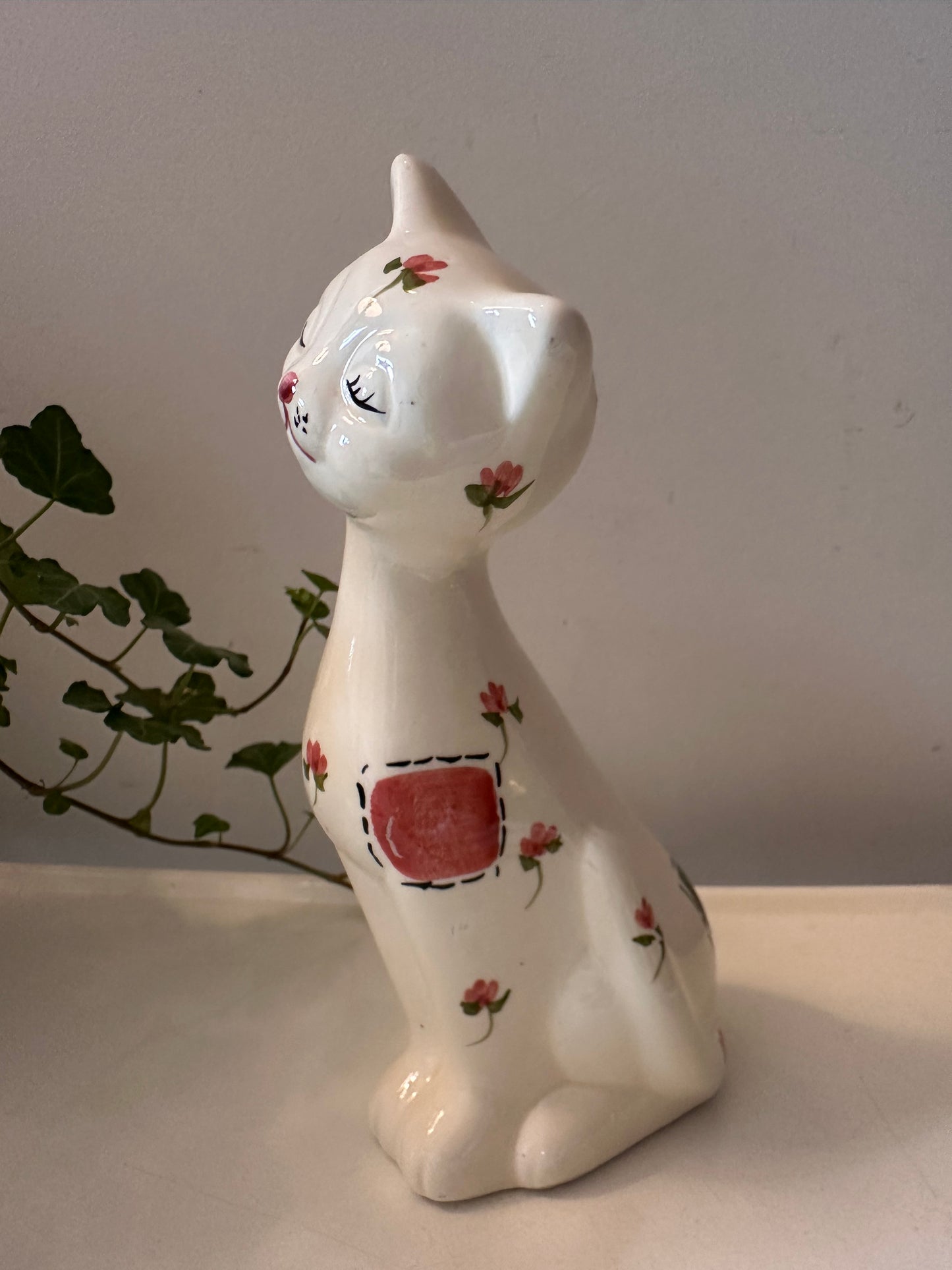 Keramieken poes handbeschilderd