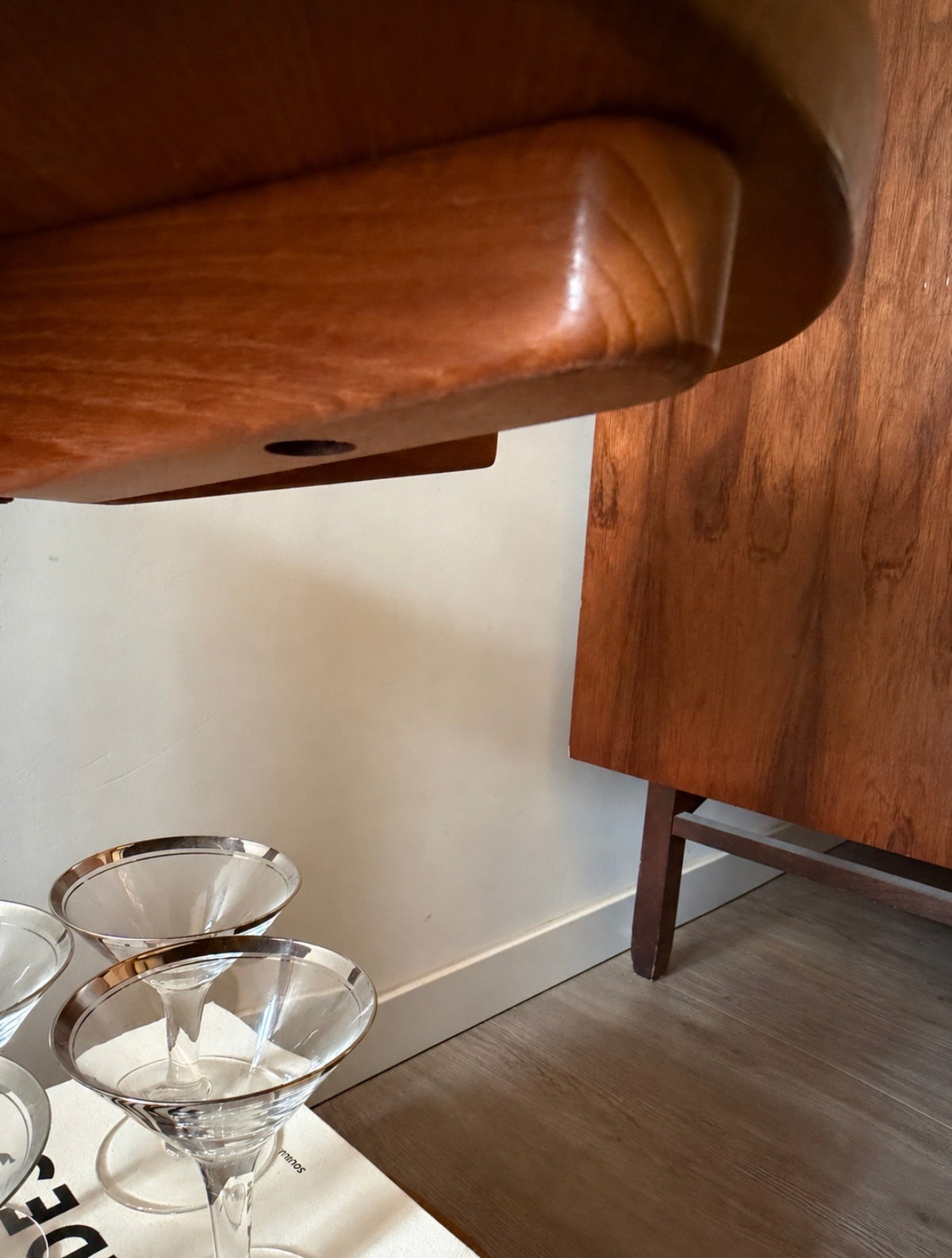 Mid Century Deens Design teakhouten trolley