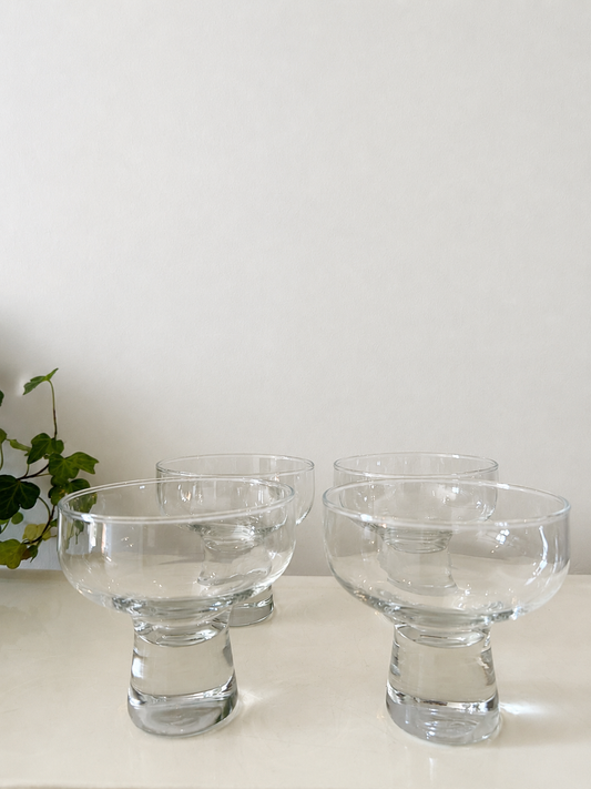 Vintage kristallen coupes jaren 70