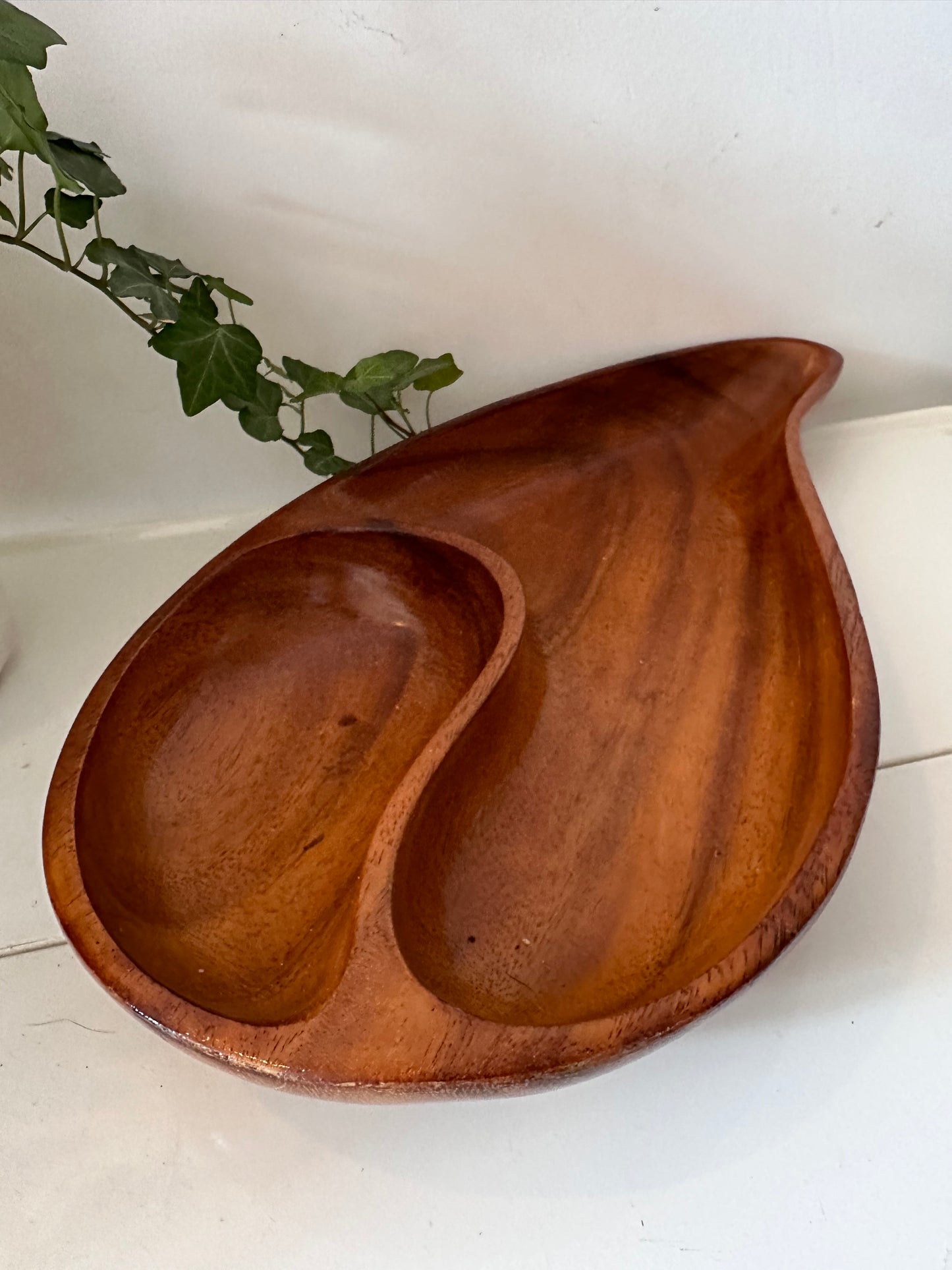 Mid Century teak houten serveerschaal