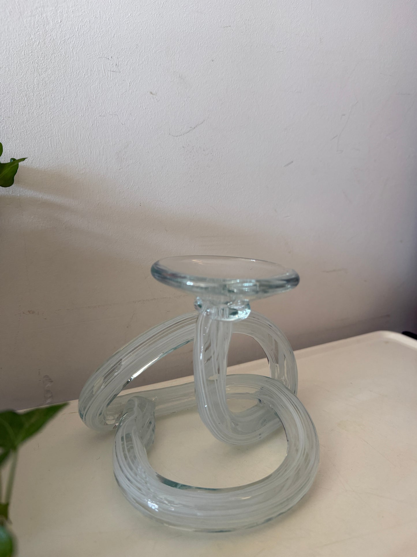 Infinity knot waxinelicht kandelaar Murano