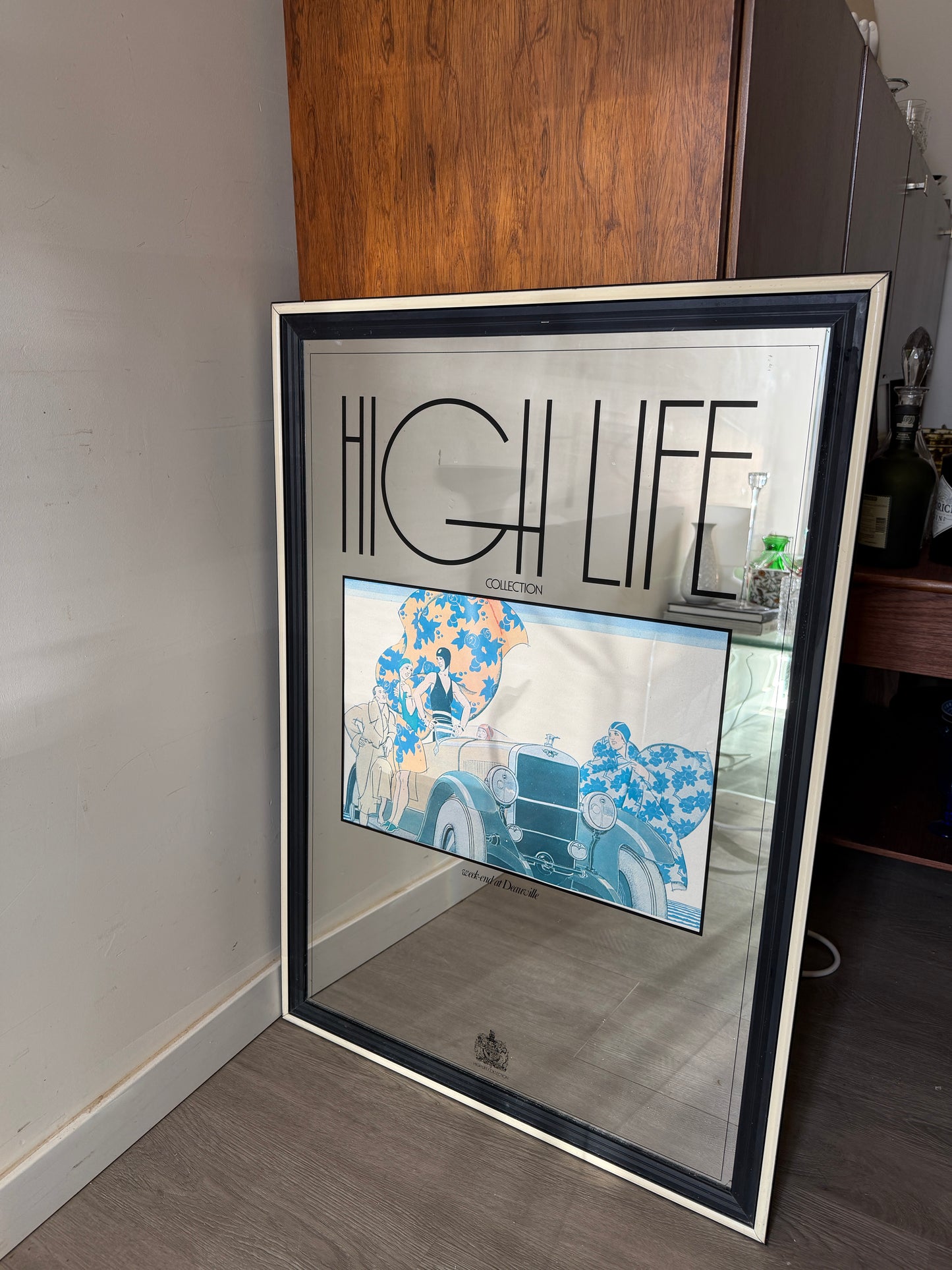 High Life spiegel poster art deco