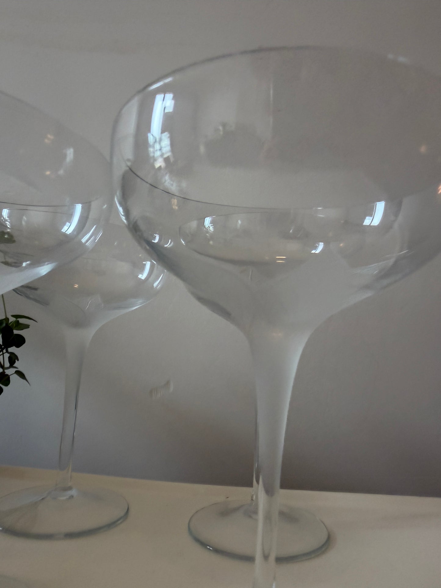 Set van 4 coupe champagne glazen