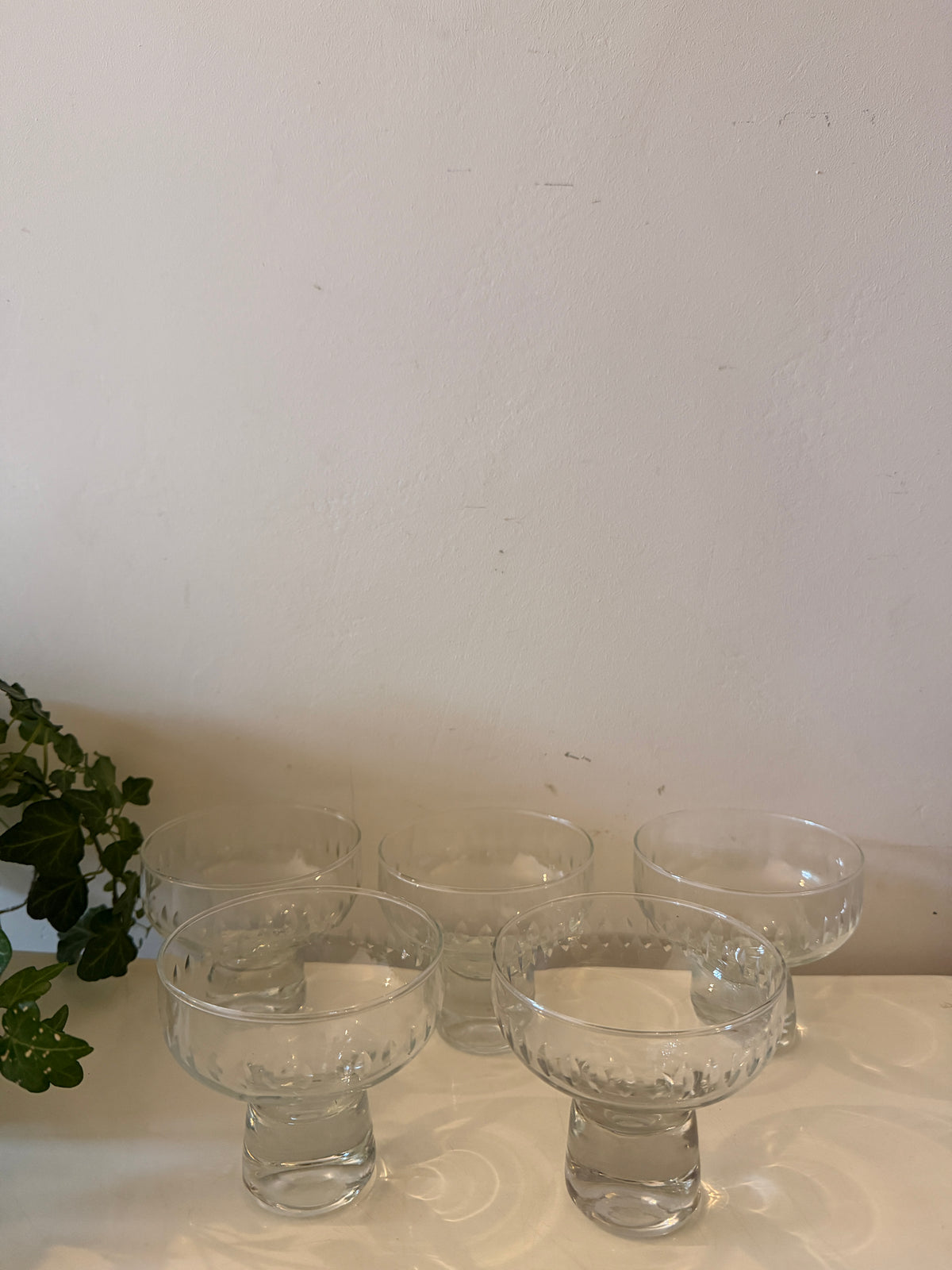 Kristallen coupes Mid Century