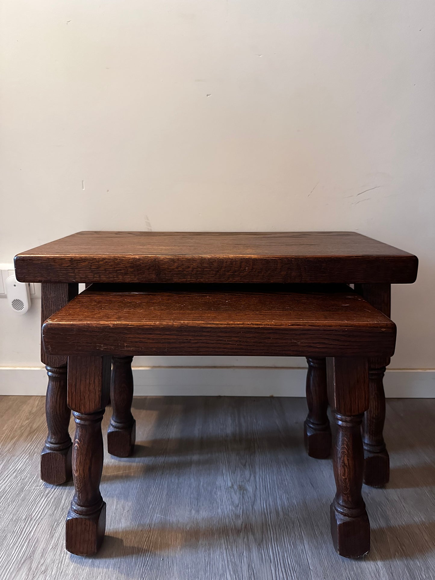 Brutalist nesting tables vintage