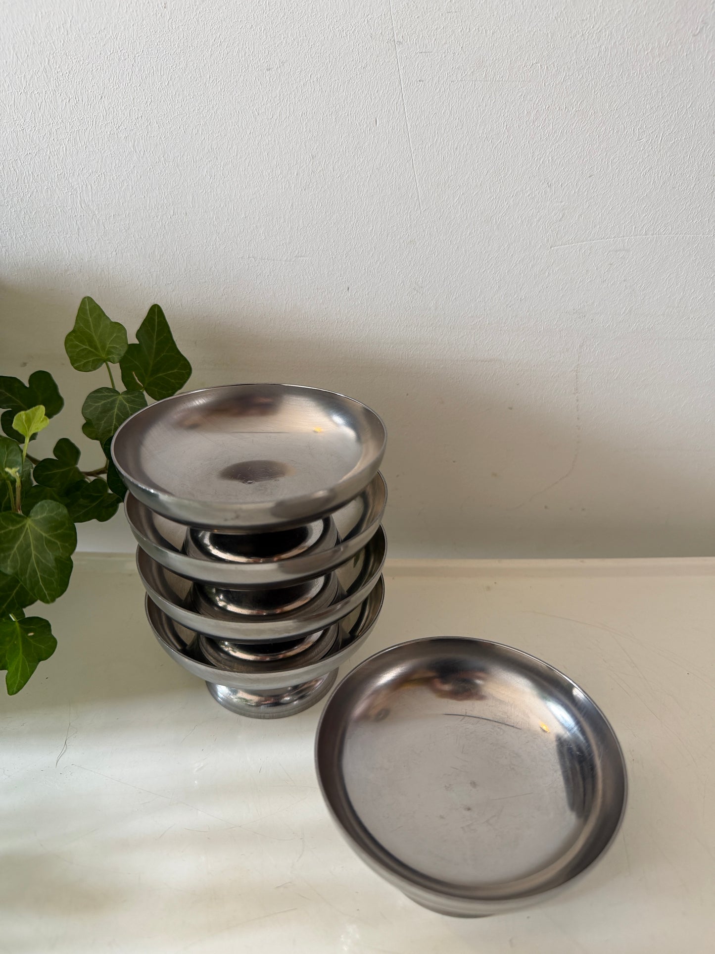 Set van 5 chrome coupes