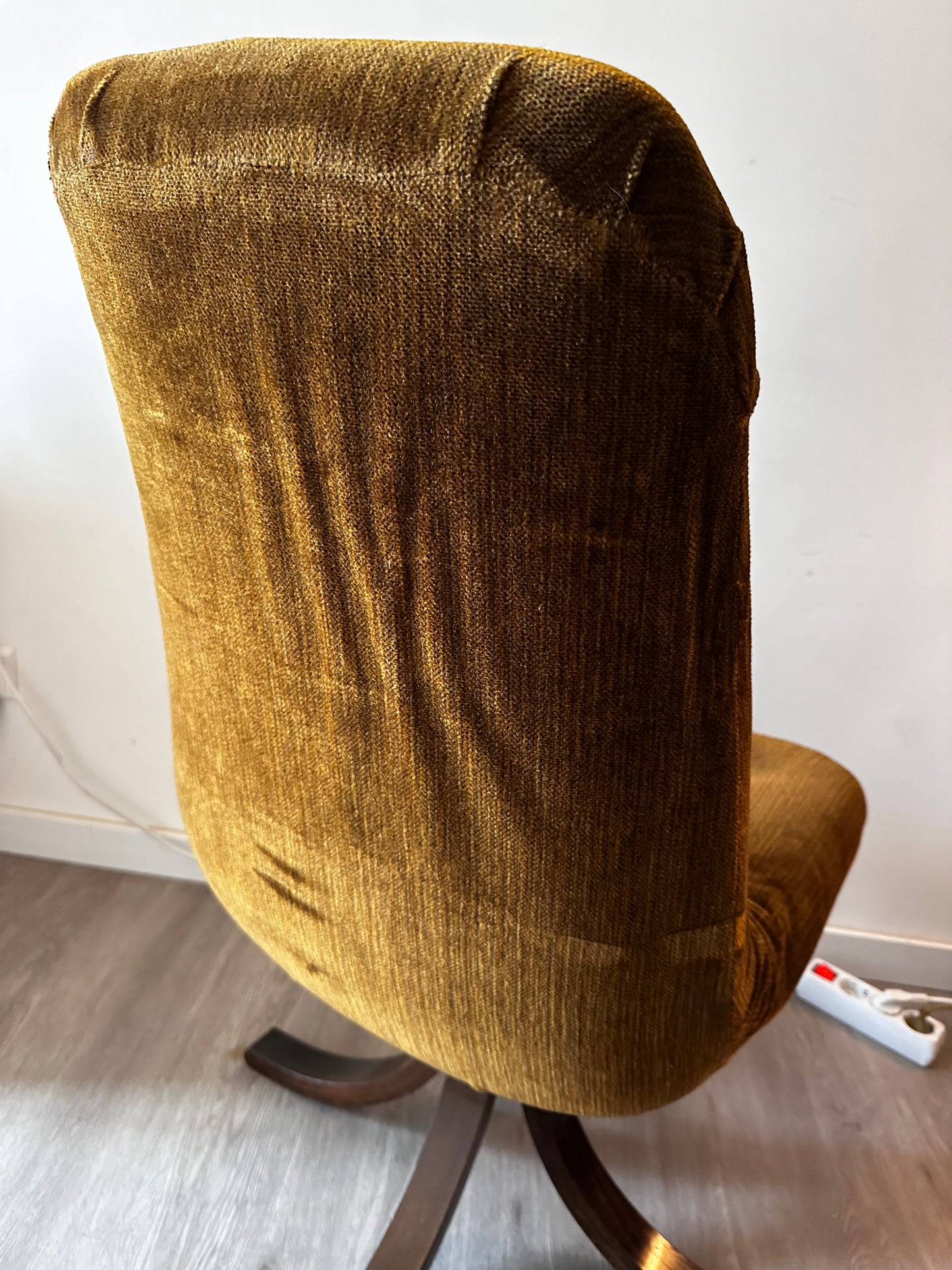 Vintage Jaren 70 fauteuil draaifauteuil Scandinavië