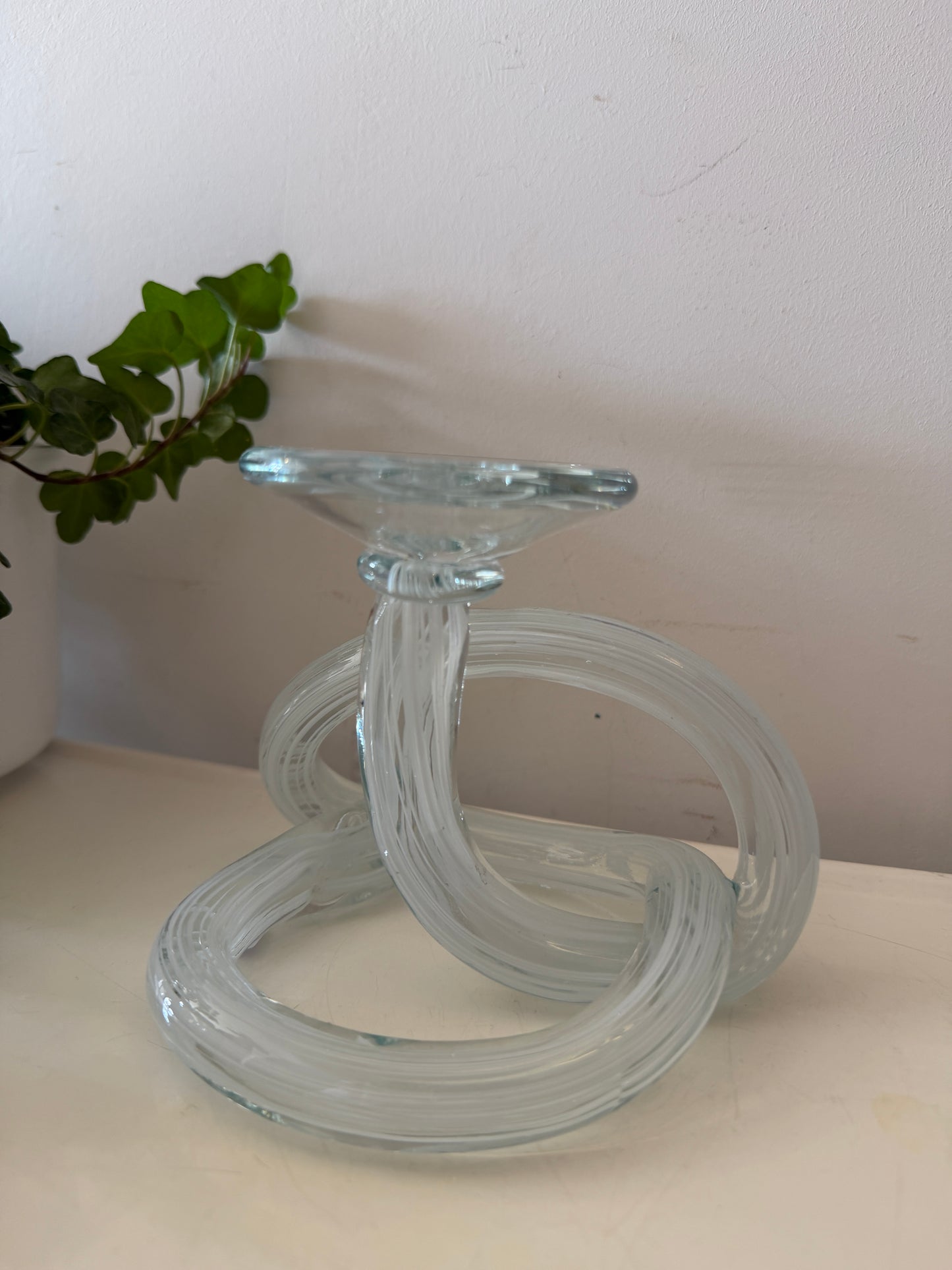 Infinity knot waxinelicht kandelaar Murano