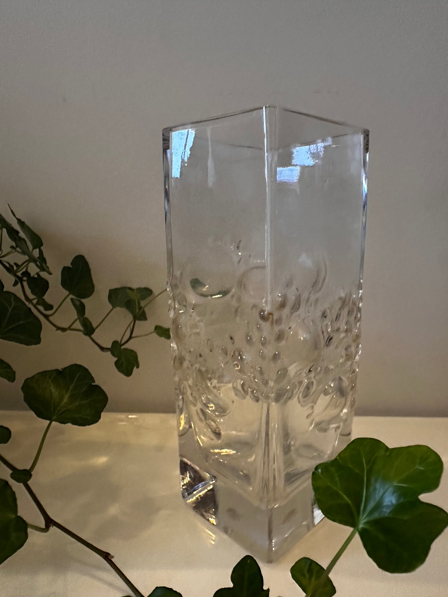 Pop art glazen vaas bubble design