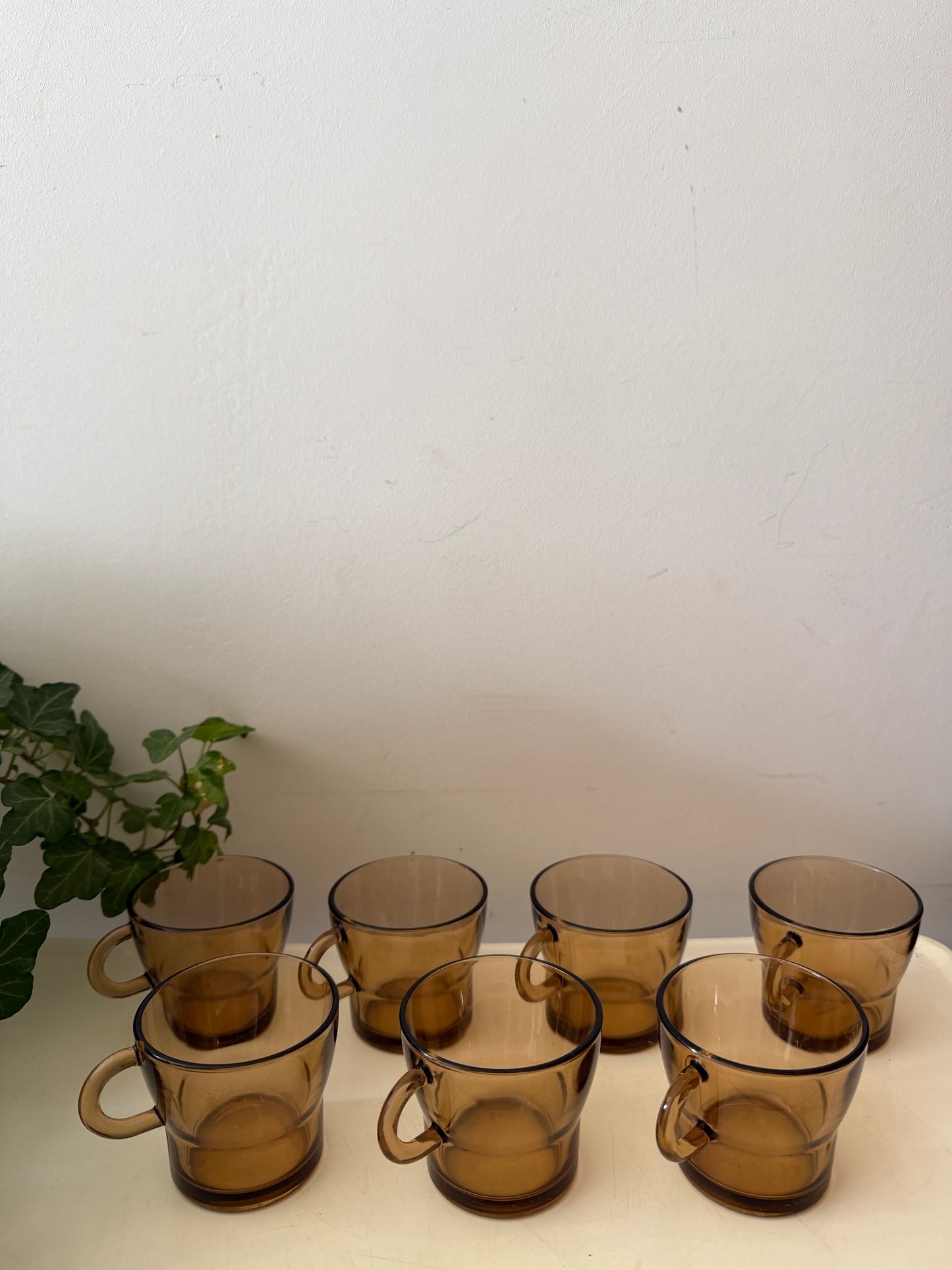 Set van 7 Duralex espresso kopjes