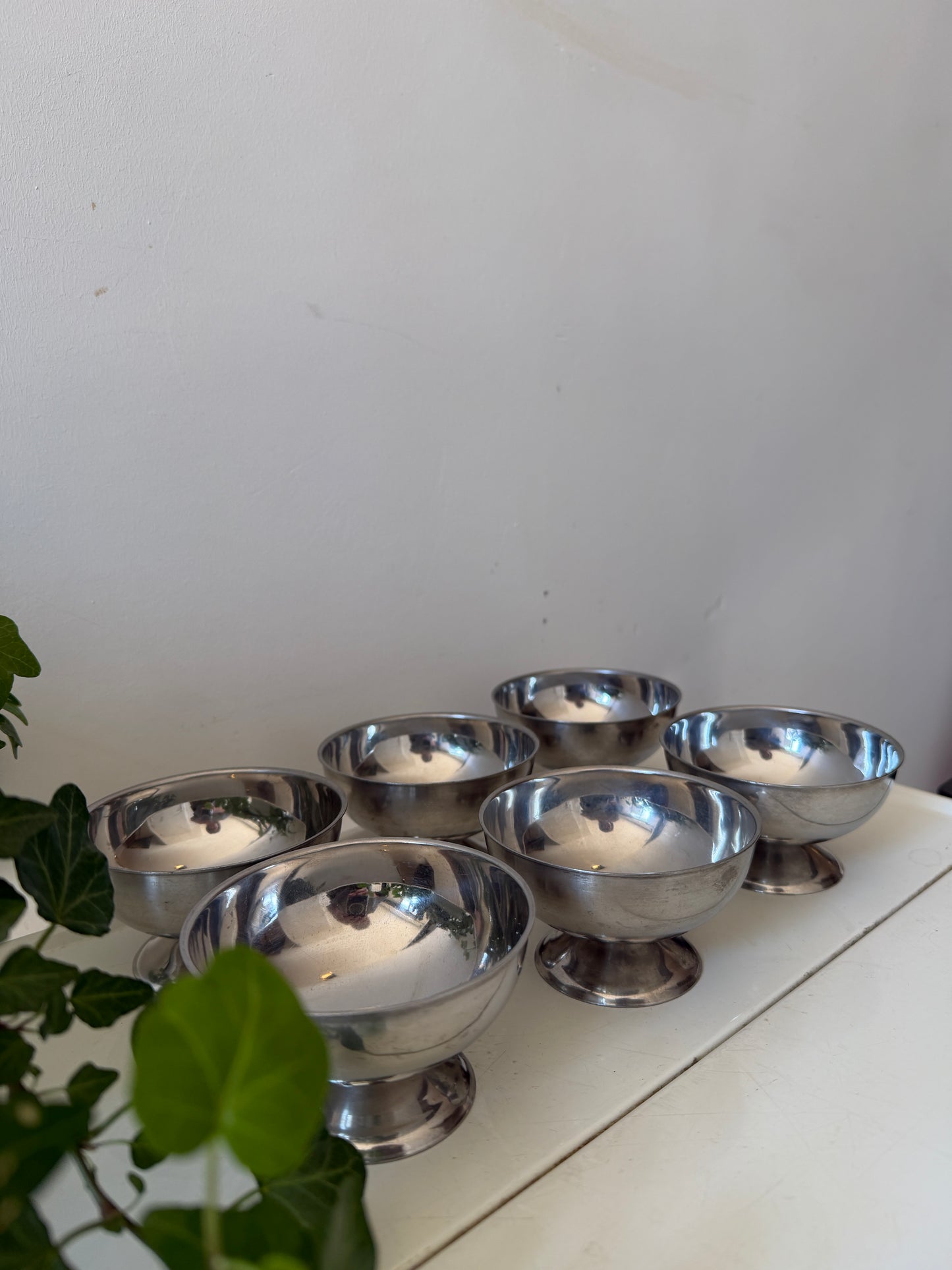 Set van 6 chrome ijscoupes