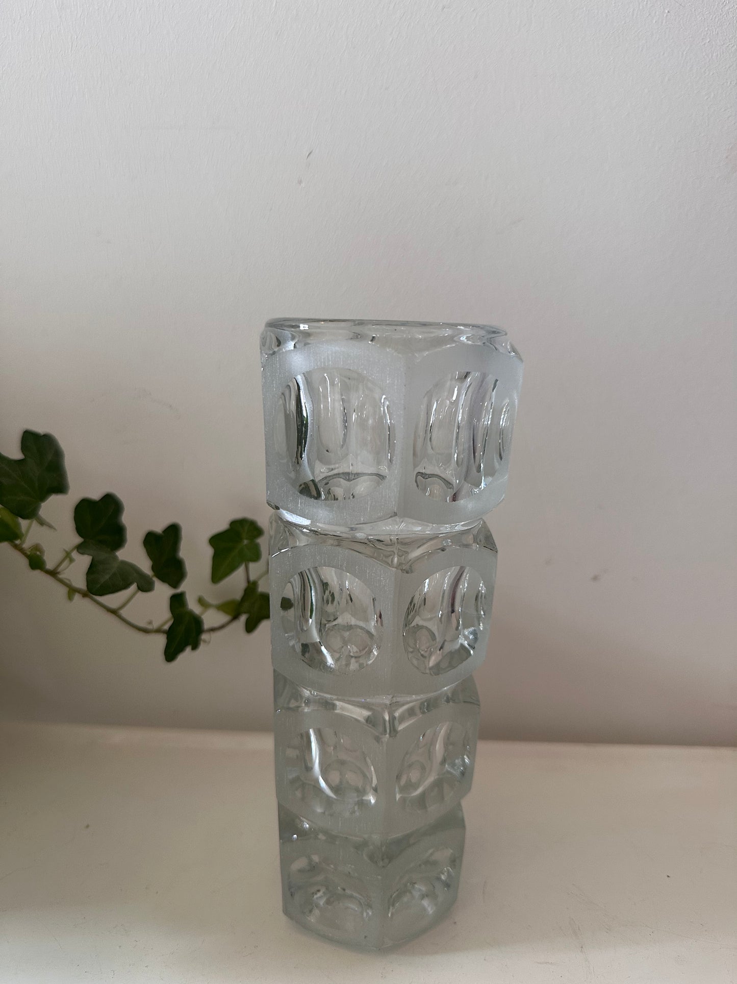 Kristallen pop art vaas gemerkt