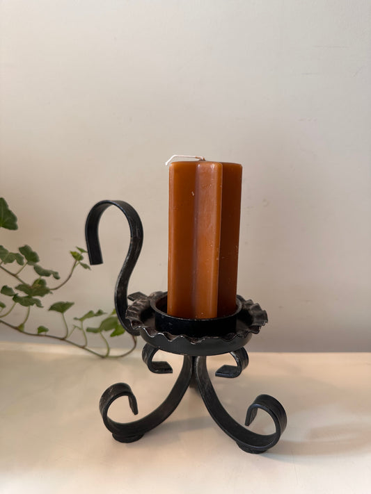 Gietijzeren jaren 70 kandelaar