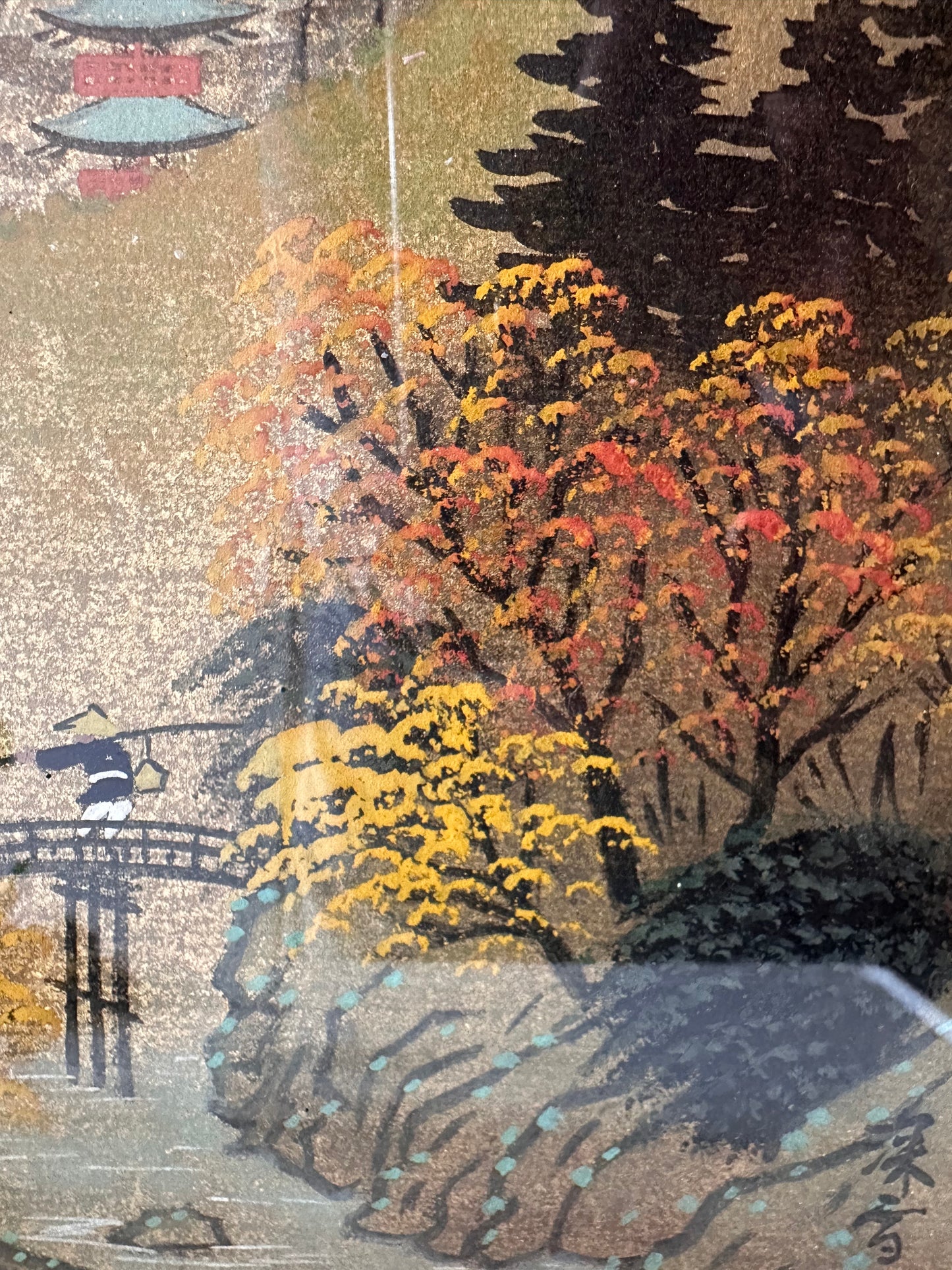 Japanse prent in lijst