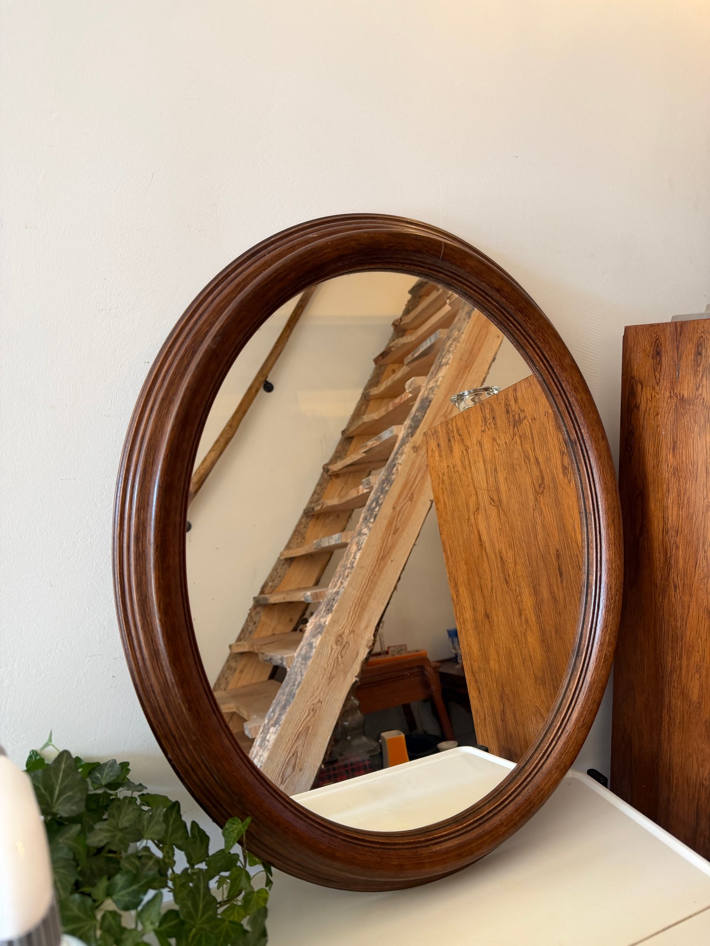 Ovale vintage spiegel